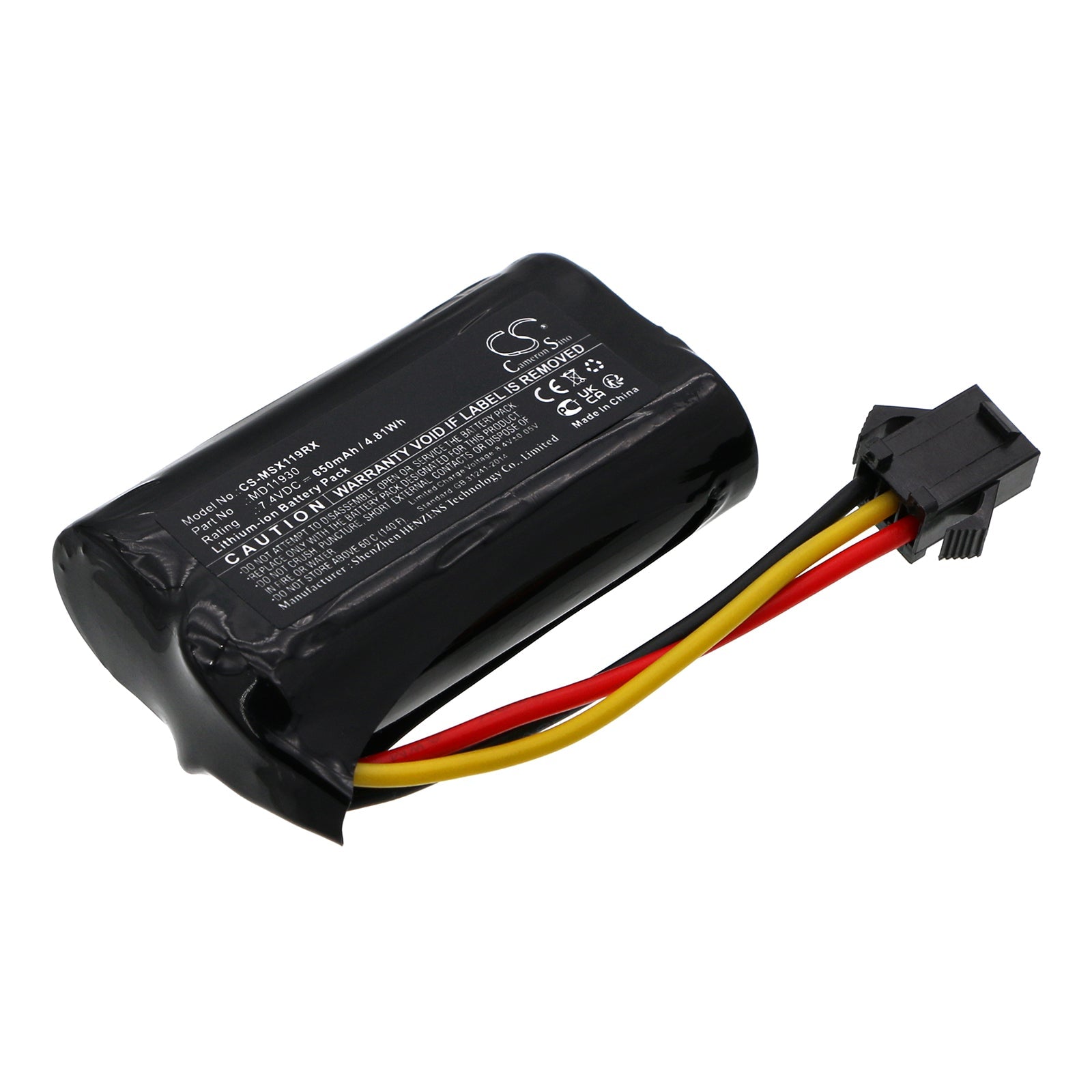 Li-ion, Cars Battery fits Modster Xcross, 7.4V, 650mAh Cars Cameron Sino Technology Limited