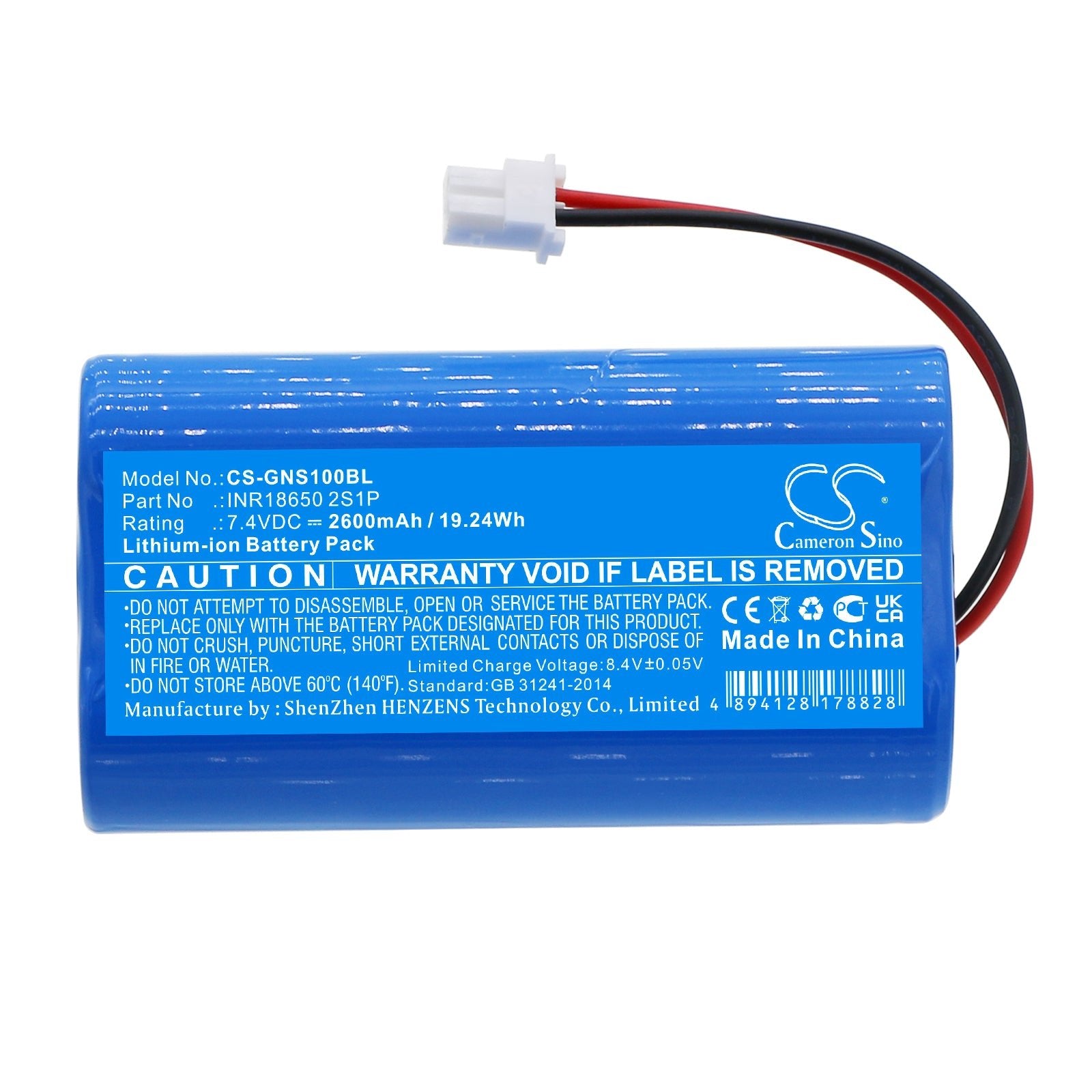 Li-ion, Cash Register Battery fits Geneko Supercash, 7.4V, 2600mAh Cash Register Cameron Sino Technology Limited