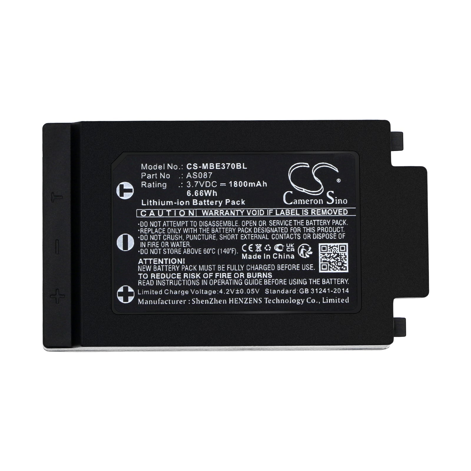 Li-ion, Crane Remote Control Battery fits Imet M880 Ray, Wave2, 3.7V, 1800mAh Crane Remote Control Cameron Sino Technology Limited