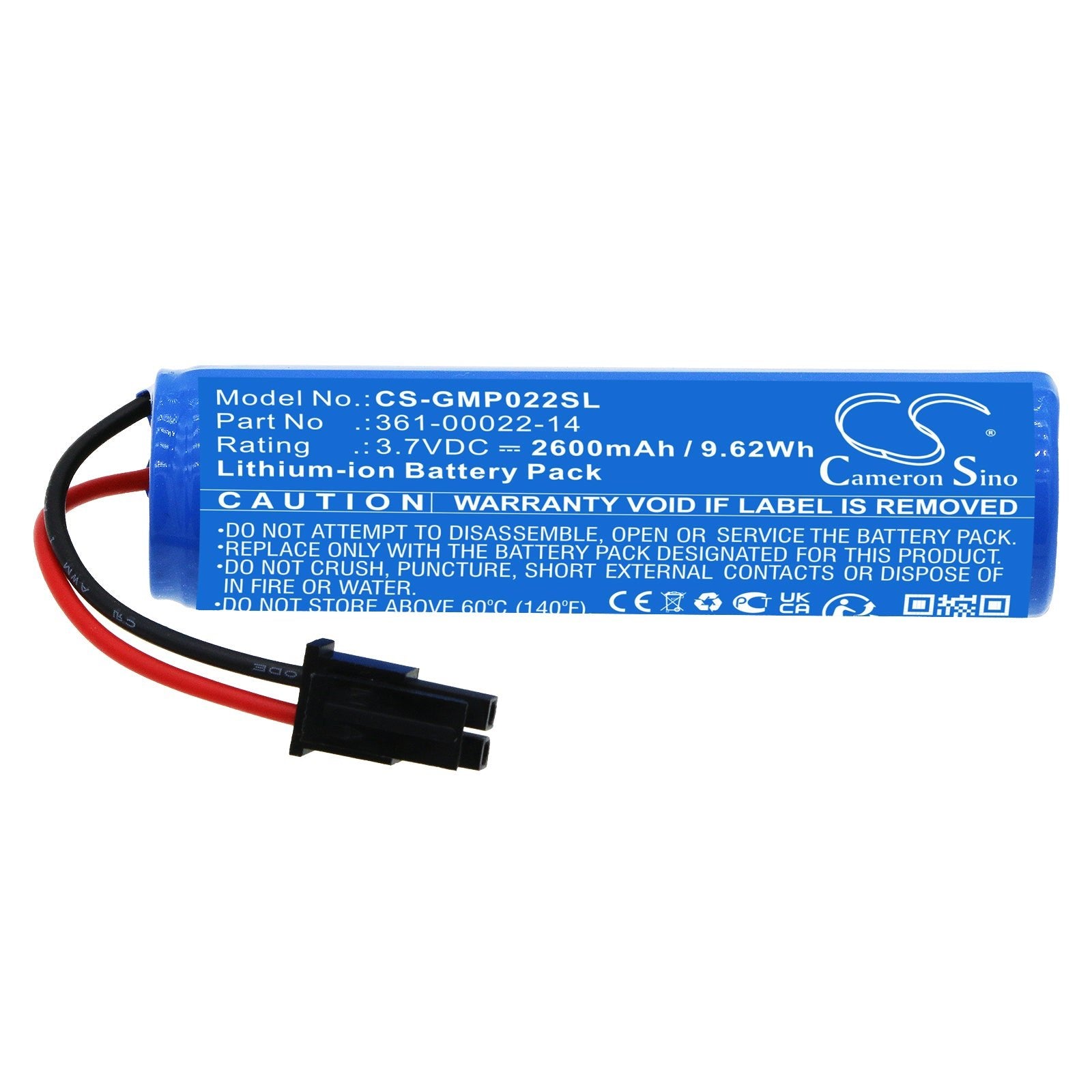 Li-ion, Dog Collar Battery fits Garmin 010-12400-04, Pro Control 2 Remote Receiver, 3.7V, 2600mAh Dog Collar Cameron Sino Technology Limited