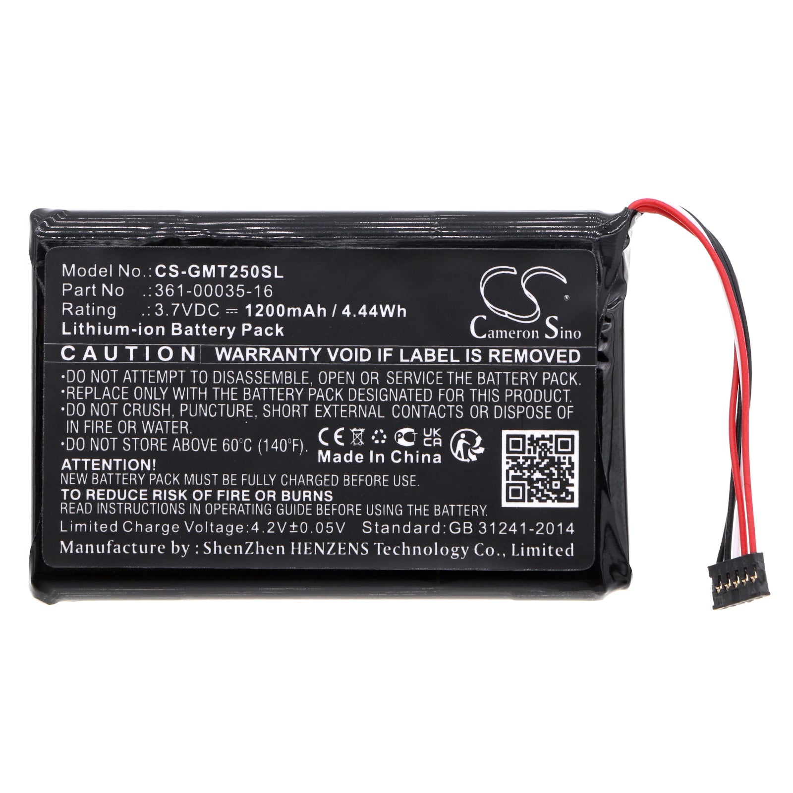Li-ion, Dog Collar Battery fits Garmin A04223, Alpha 100, 3.7V, 1200mAh Dog Collar Cameron Sino Technology Limited