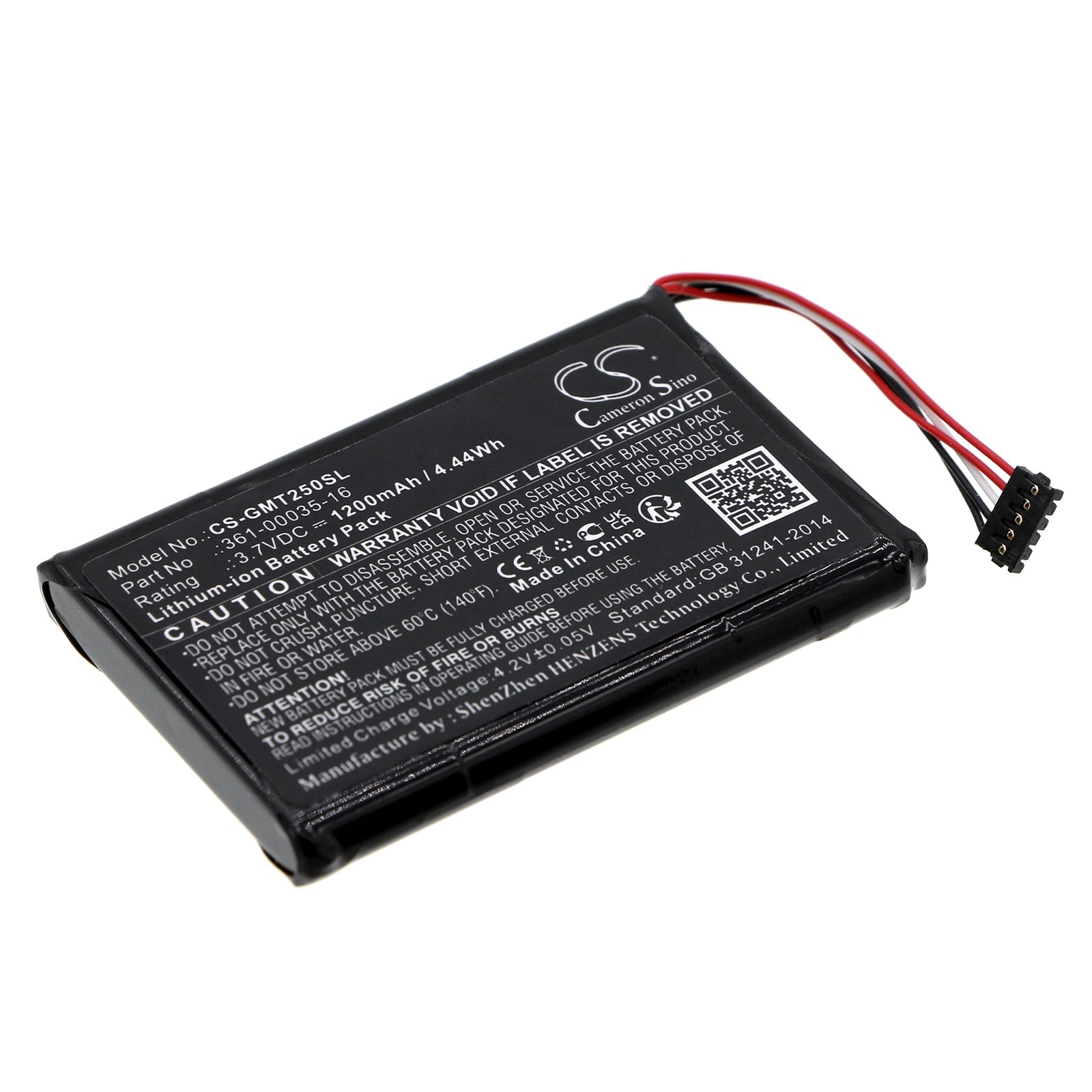 Li-ion, Dog Collar Battery fits Garmin A04223, Alpha 100, 3.7V, 1200mAh Dog Collar Cameron Sino Technology Limited