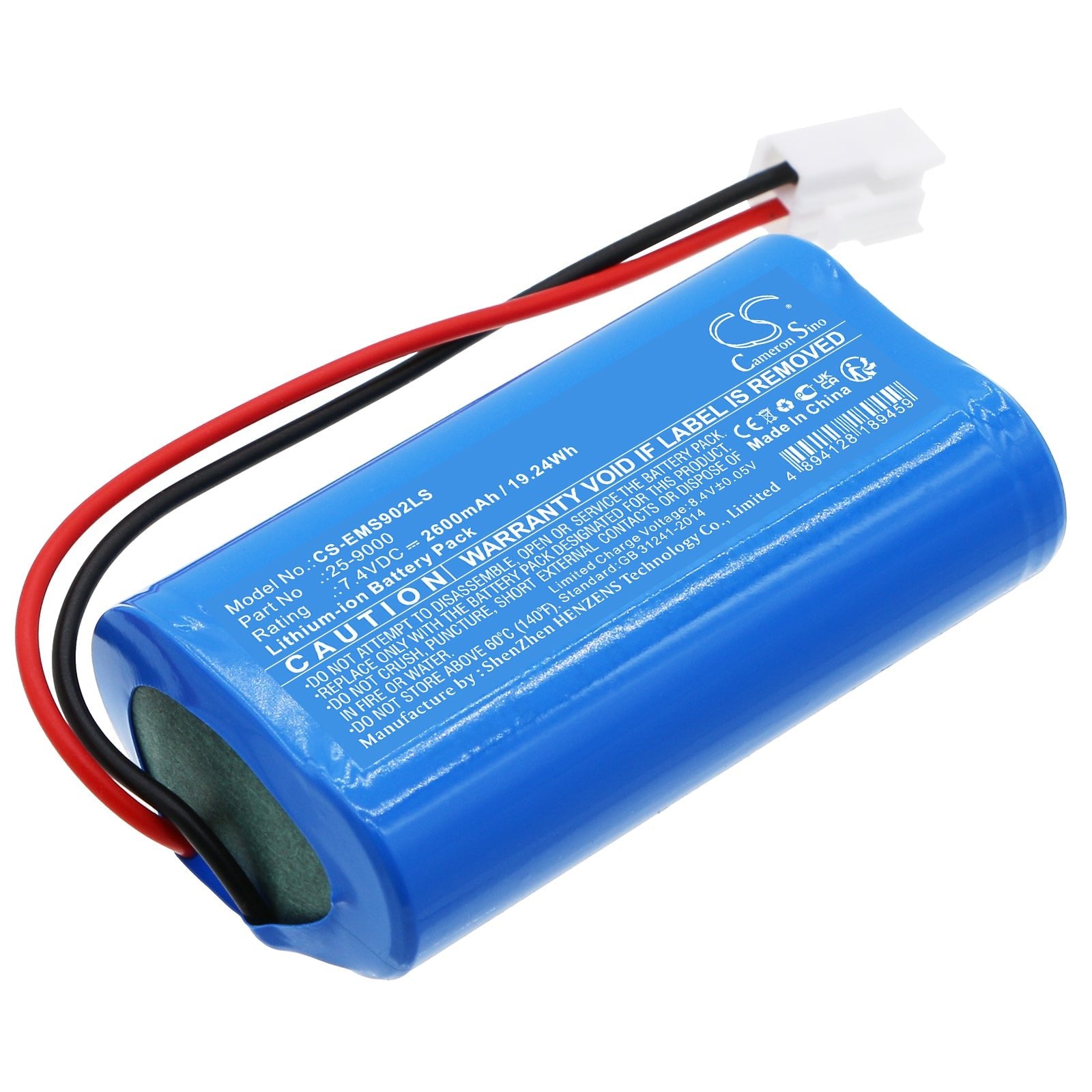 Li-ion, Emergency Lighting Battery fits Satco/nuvo Freedom Emergency Fixture ( 25, 7.4V, 2600mAh Emergency Lighting Cameron Sino Technology Limited