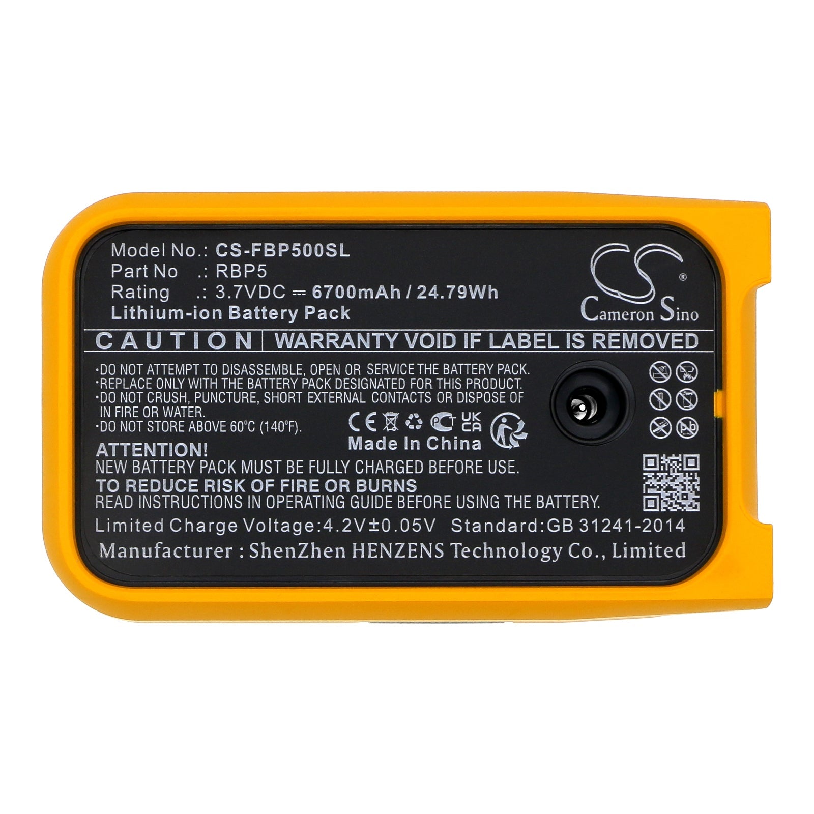 Li-ion, Equipment, Survey, Test Battery fits Fluke 6xg43, 6xg44, 3.7V, 6700mAh Equipment, Survey, Test Cameron Sino Technology Limited