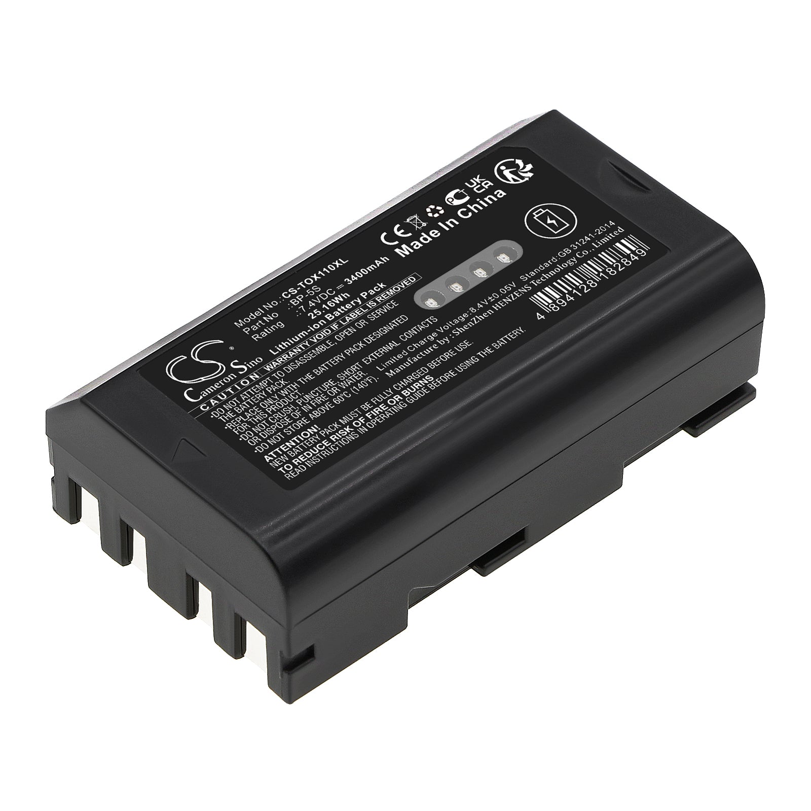 Li-ion, Equipment, Survey, Test Battery fits Qianxun Q600 Gnss, South X11 Data Controller, 7.4V, 3400mAh Equipment, Survey, Test Cameron Sino Technology Limited