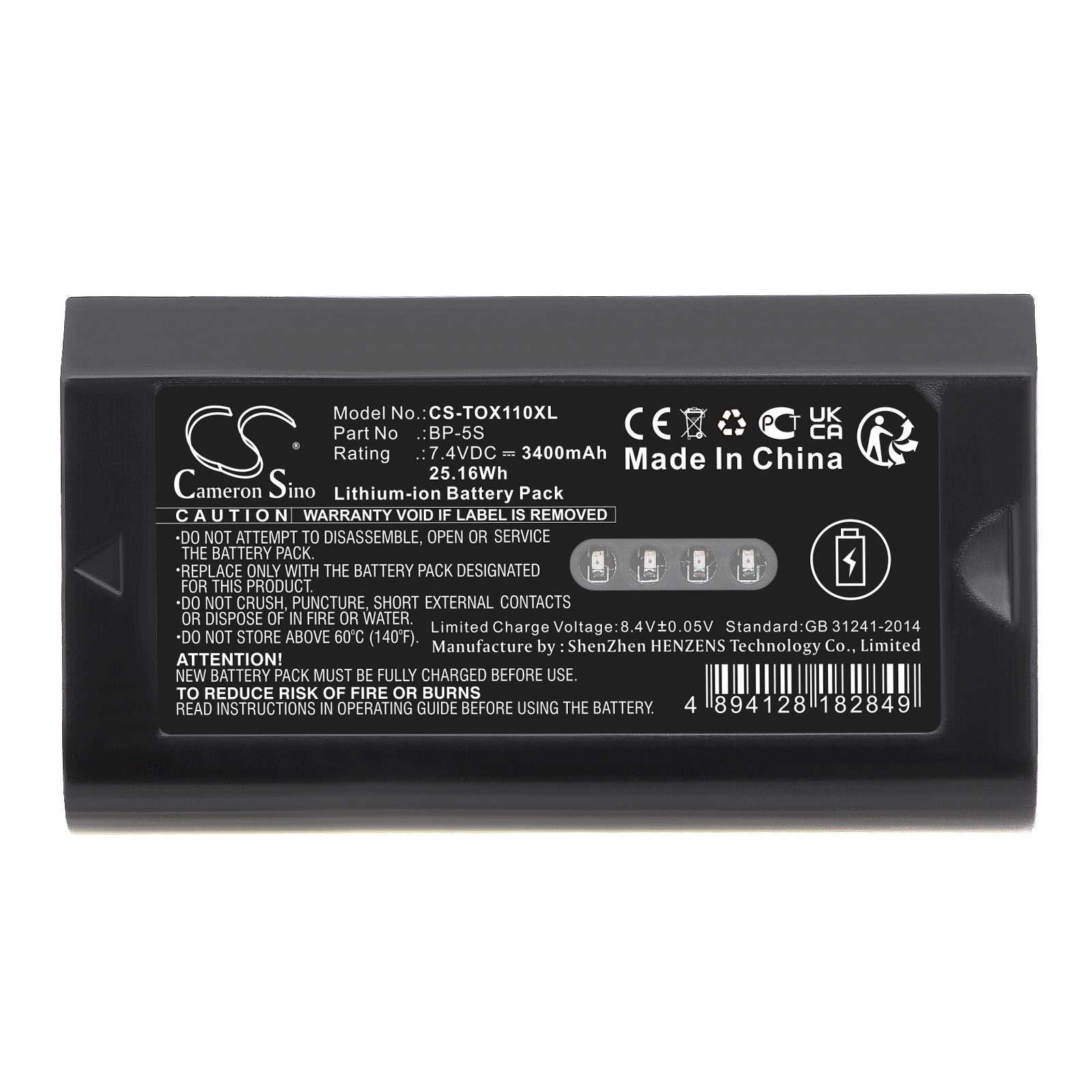 Li-ion, Equipment, Survey, Test Battery fits Qianxun Q600 Gnss, South X11 Data Controller, 7.4V, 3400mAh Equipment, Survey, Test Cameron Sino Technology Limited