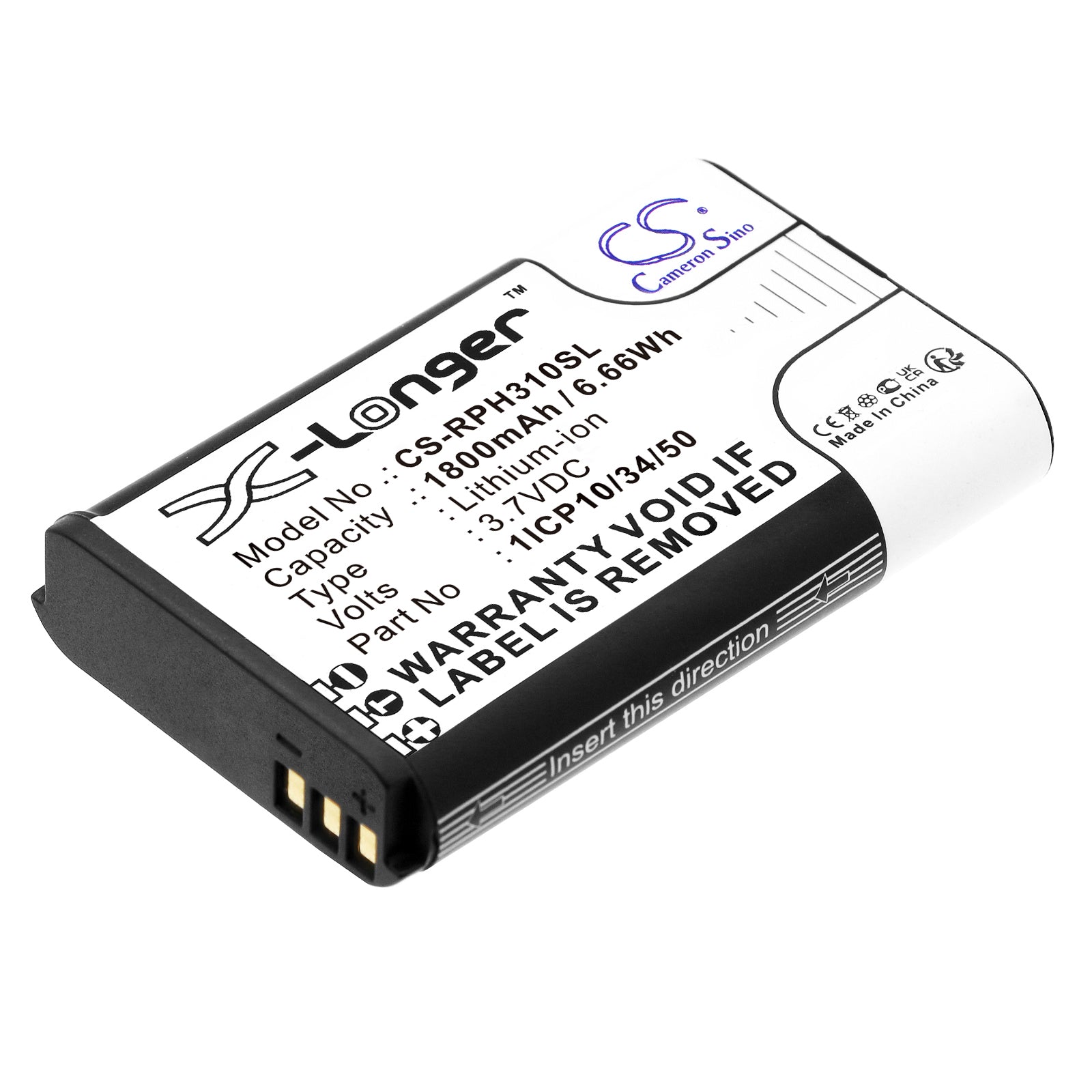 Li-ion, Equipment, Survey, Test Battery fits Rotronic Hygropalm Hp31, Hygropalm Hp32, 3.7V, 1800mAh Equipment, Survey, Test Cameron Sino Technology Limited