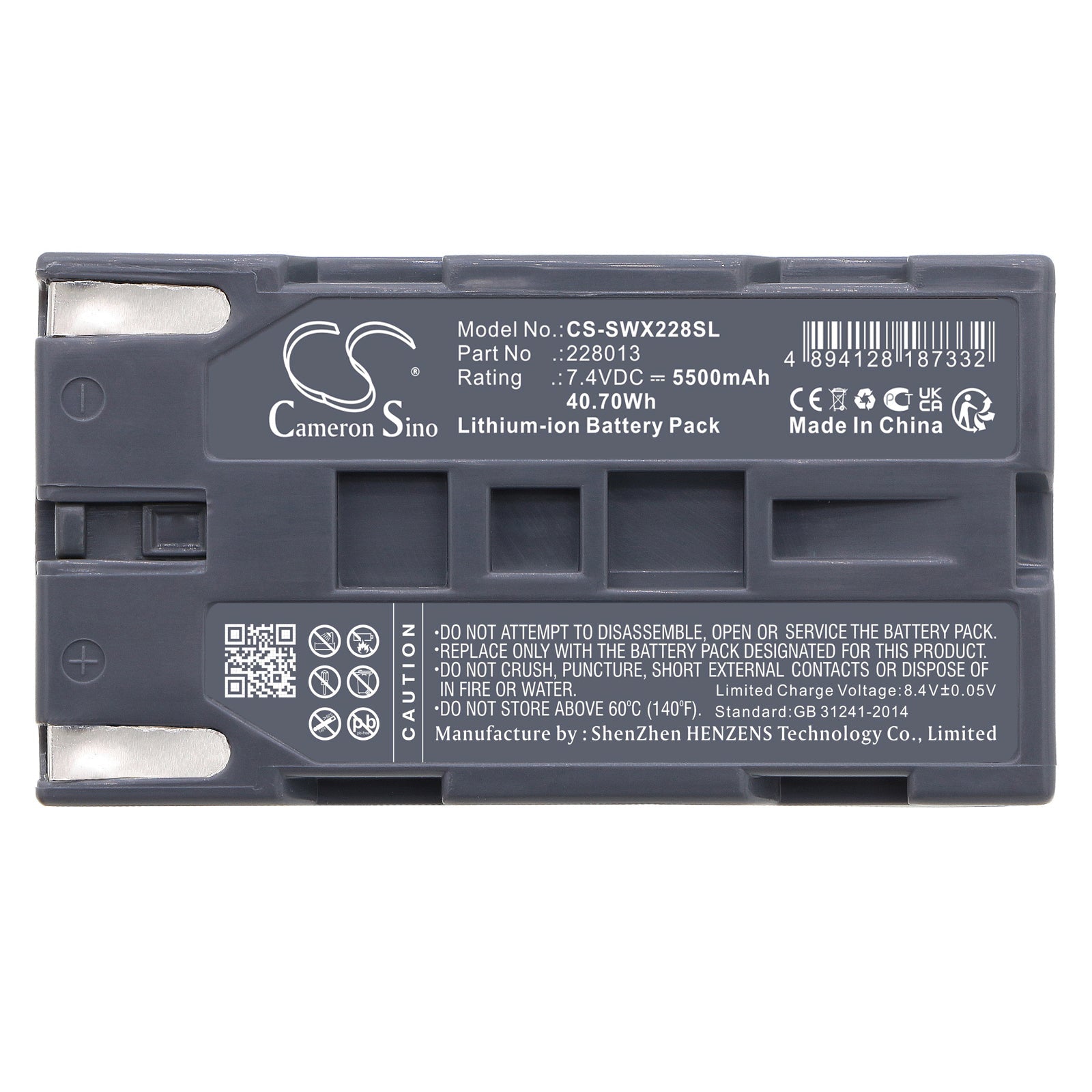 Li-ion, Equipment, Survey, Test Battery fits Softing It Wirexpert, Wirexpert Wx_ac_bat1, 7.4V, 5500mAh Equipment, Survey, Test Cameron Sino Technology Limited