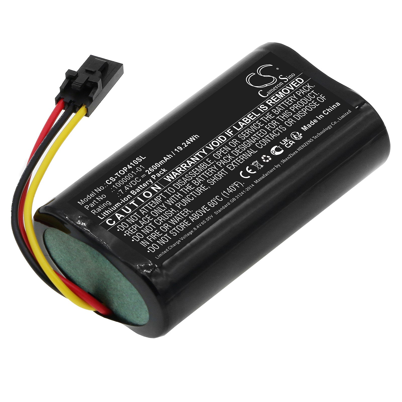 Li-ion, Equipment, Survey, Test Battery fits Topcon Hiper Gps Sr, Sr Gps, 7.4V, 2600mAh Equipment, Survey, Test Cameron Sino Technology Limited