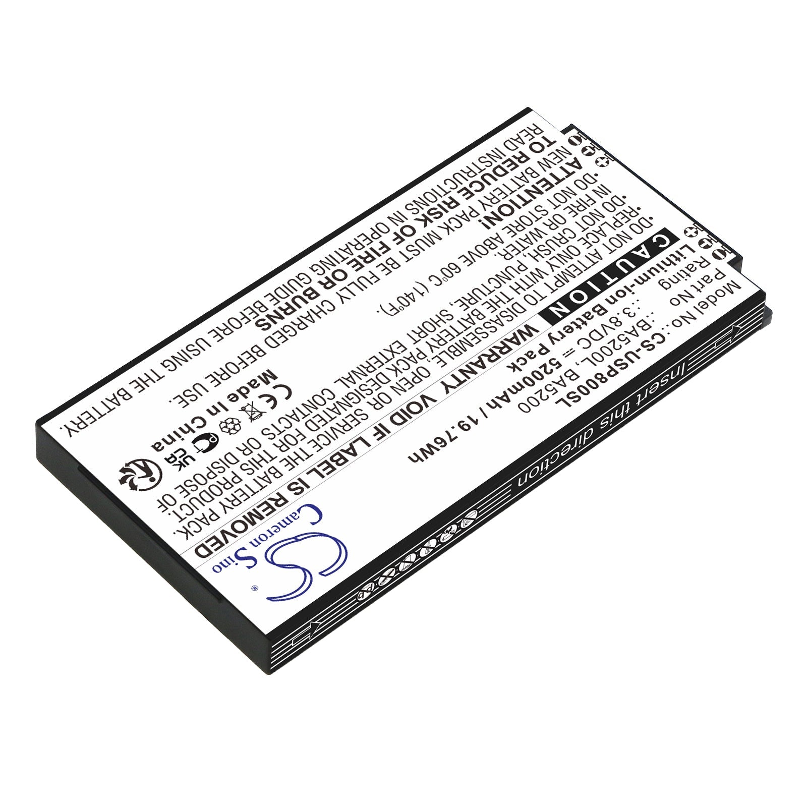 Li-ion, Equipment, Survey, Test Battery fits Unistrong P8ii E, 3.8V, 5200mAh Equipment, Survey, Test Cameron Sino Technology Limited