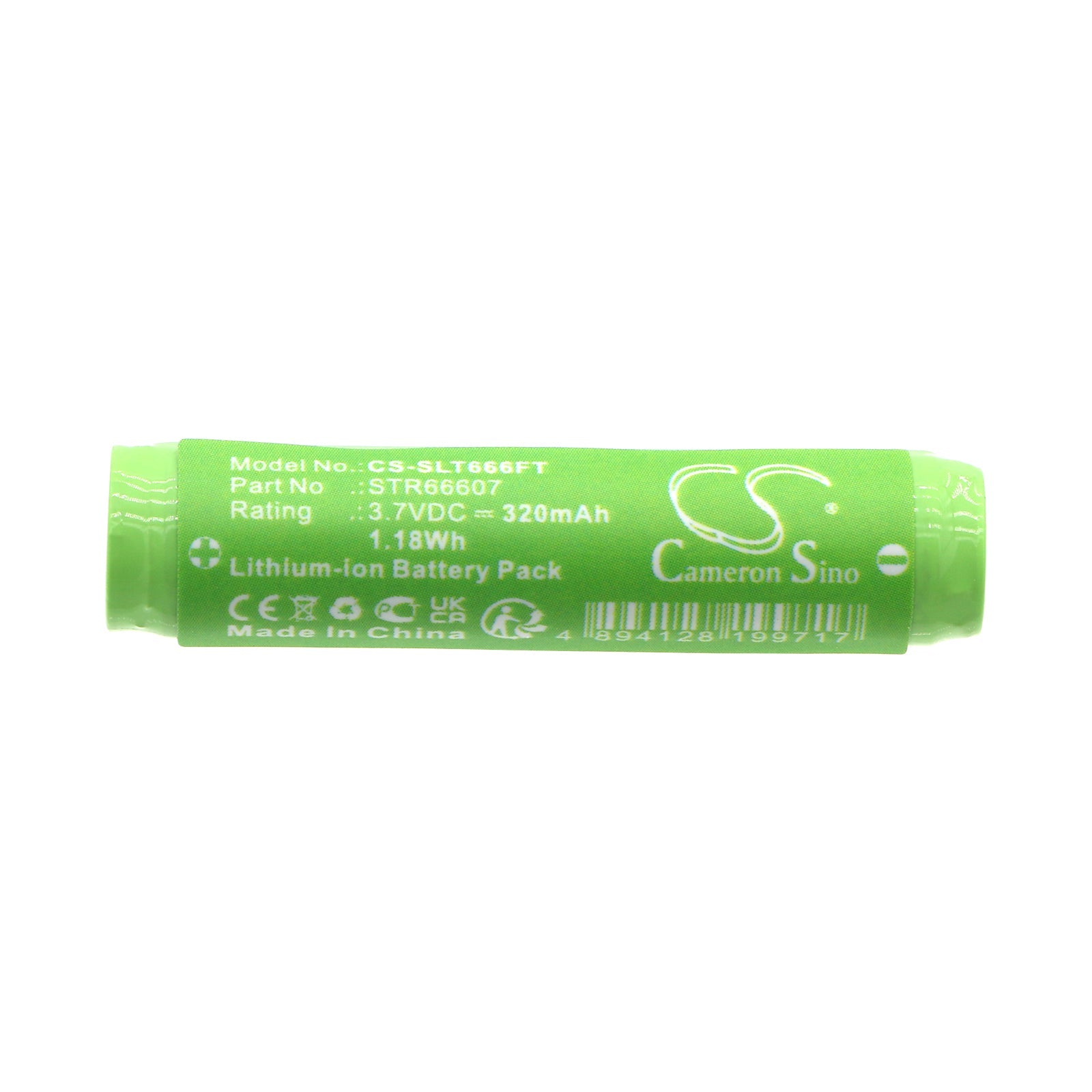 Li-ion, Flashlight Battery fits Streamlight 66601 66602, 66603, 3.7V, 320mAh Flashlight Cameron Sino Technology Limited