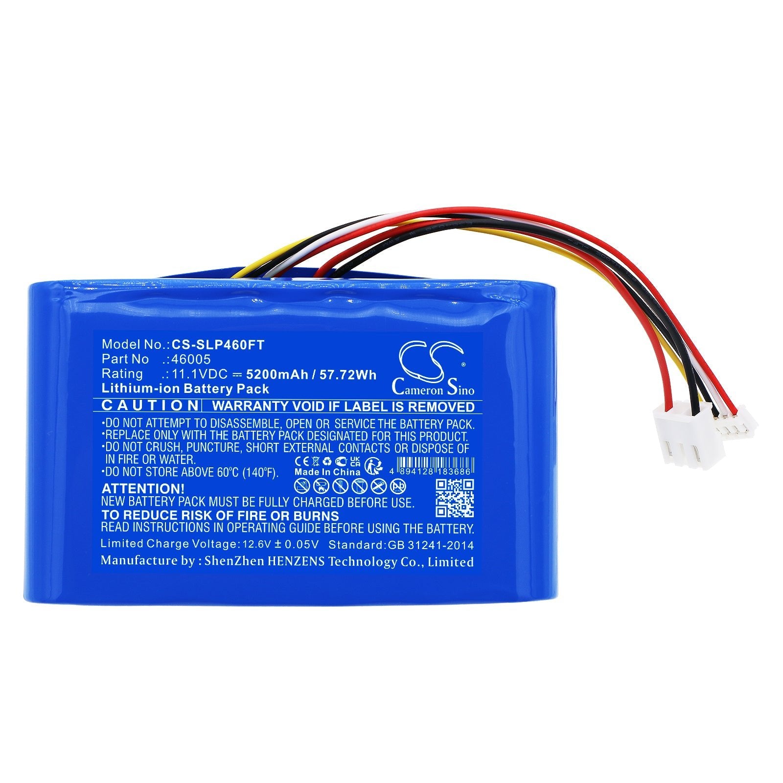 Li-ion, Flashlight Battery fits Streamlight Portable Scene Light Ii, 11.1V, 5200mAh Flashlight Cameron Sino Technology Limited