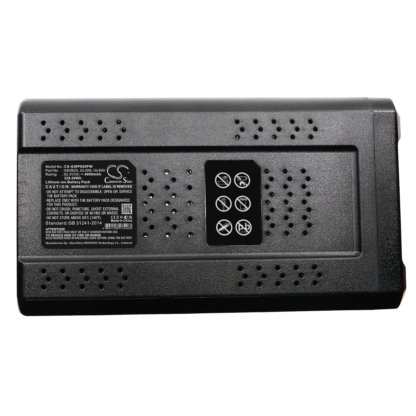 Li-ion, Gardening Tools Battery fits Greenworks 82v 16" Li-ion Brushless Strin, 82v Hedge Trimmer. Gb500, 82.0V, 4000mAh Gardening Tools Cameron Sino Technology Limited