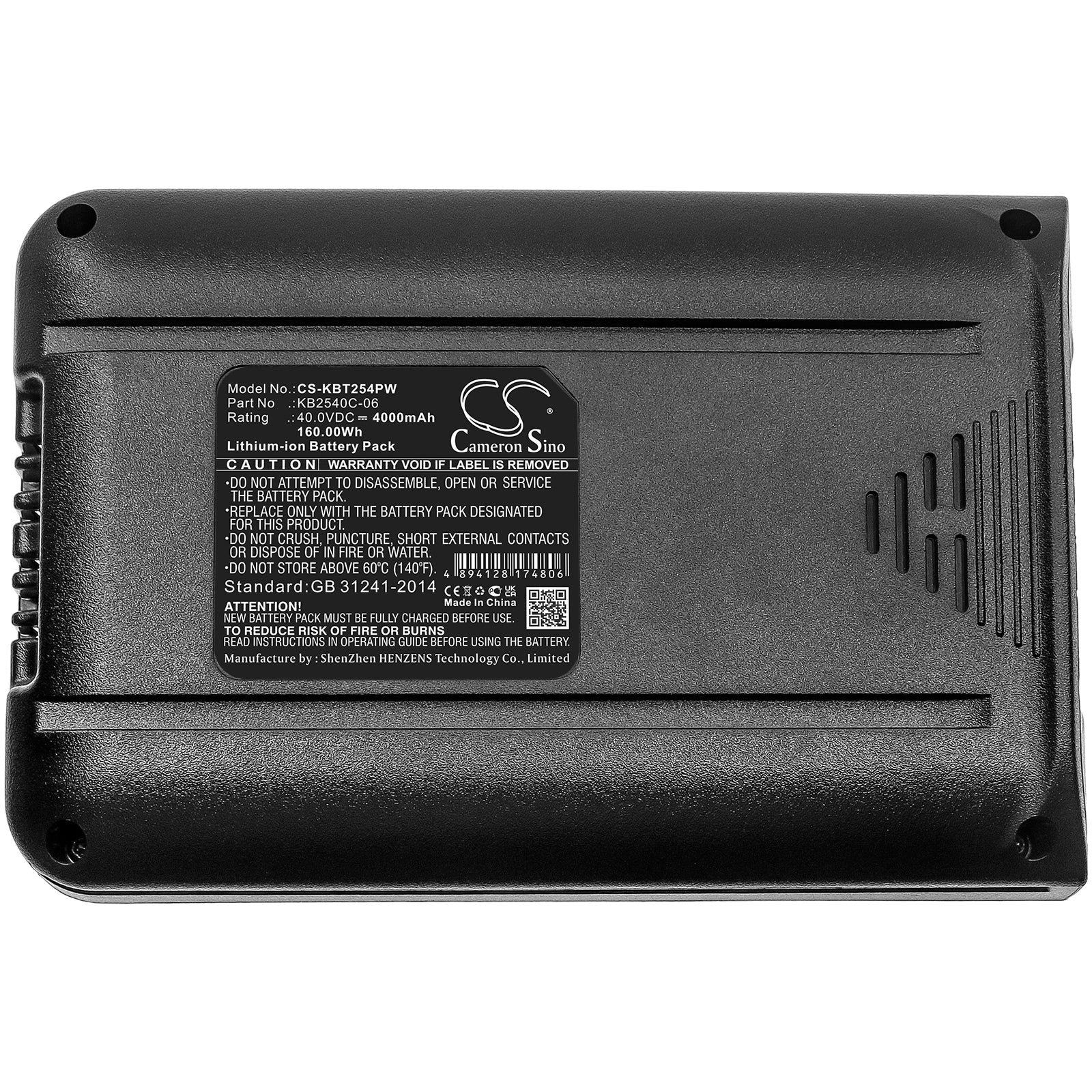 Li-ion, Gardening Tools Battery fits Kobalt 40v Max 19-in Mower, 40v Max 20-in Mower, 40.0V, 4000mAh Gardening Tools Cameron Sino Technology Limited