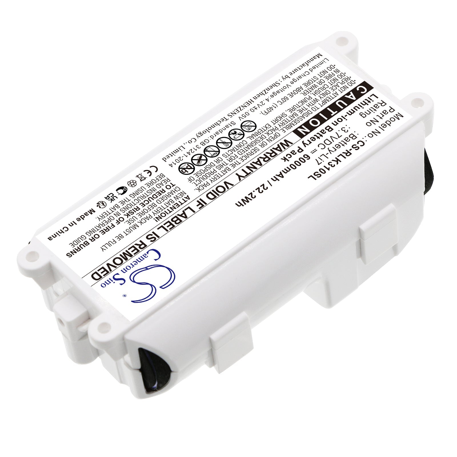 Li-ion, Home Security Camera Battery fits Reolink Argus 3 Pro, 3.7V, 6000mAh Home Security Camera Cameron Sino Technology Limited