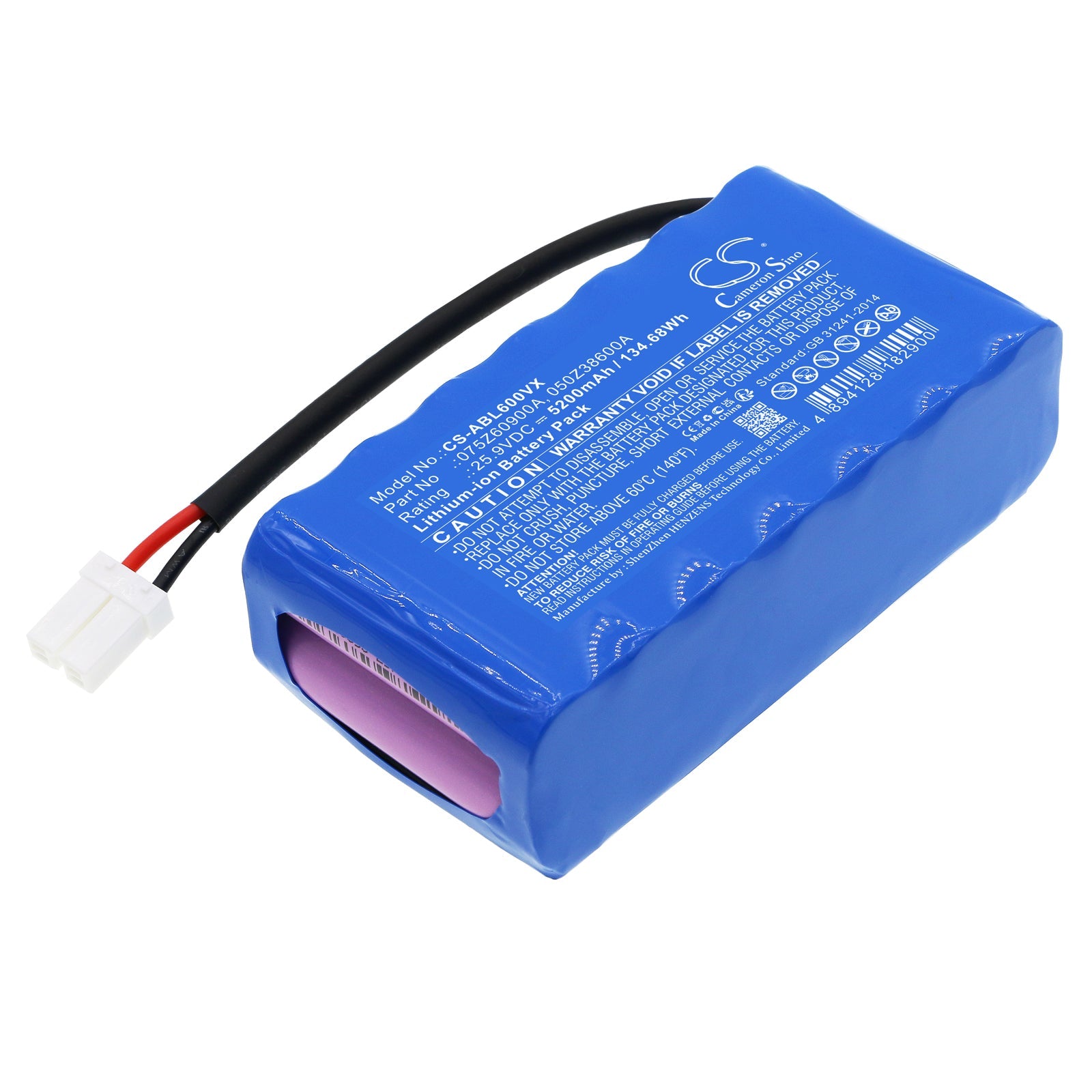 Li-ion, Lawn Mowers Battery fits Ambrogio L15 Deluxe, L20 S+, 25.9V, 5200mAh Lawn Mowers Cameron Sino Technology Limited
