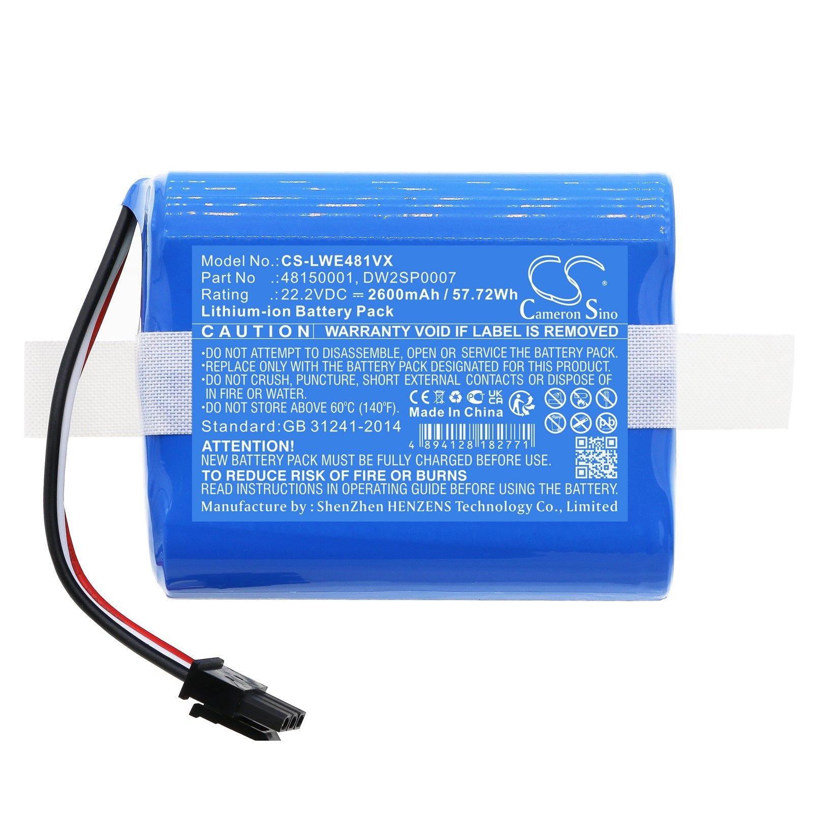 Li-ion, Lawn Mowers Battery fits Lawn Expert Robotic Lawnmower, 22.2V, 2600mAh Lawn Mowers Cameron Sino Technology Limited