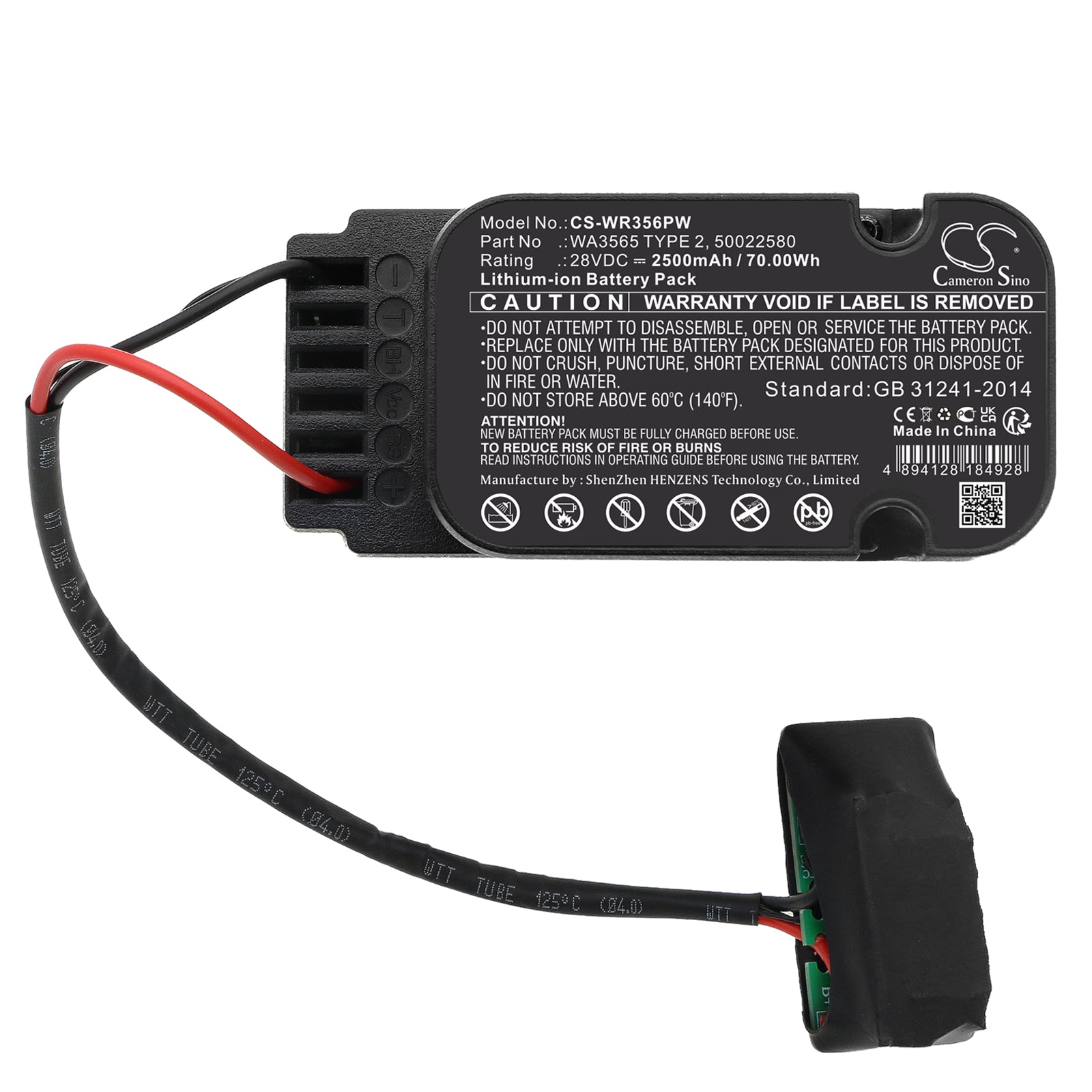 Li-ion, Lawn Mowers Battery fits Worx Landroid Wg795e, Wg795e, 28V, 2500mAh Lawn Mowers Cameron Sino Technology Limited