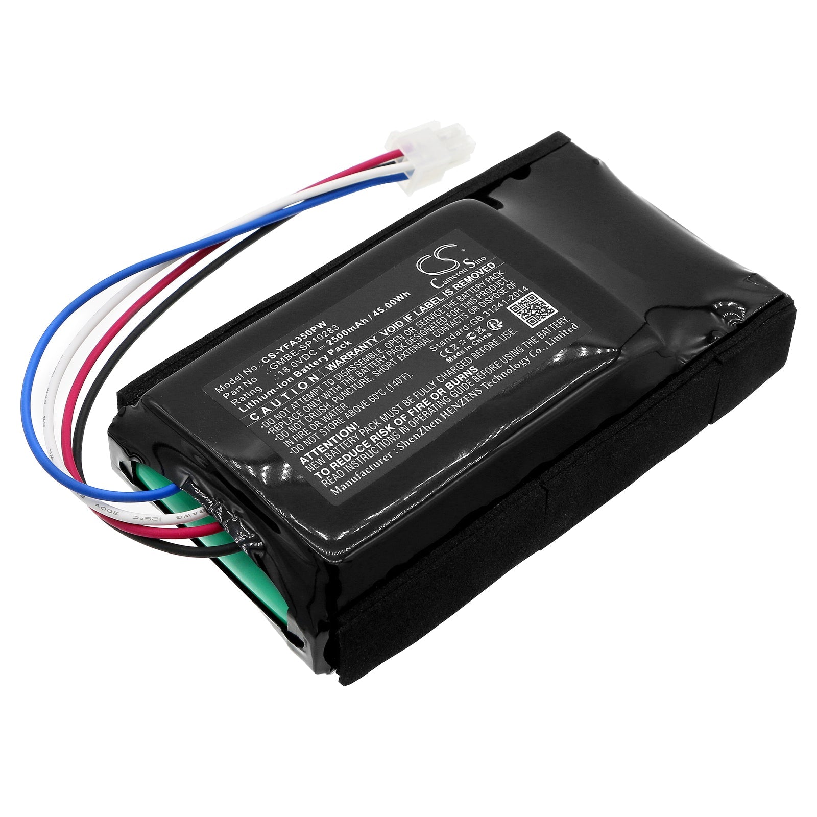 Li-ion, Lawn Mowers Battery fits Yard Force Amiro 350, Amiro 350i, 18.0V, 2500mAh Lawn Mowers Cameron Sino Technology Limited