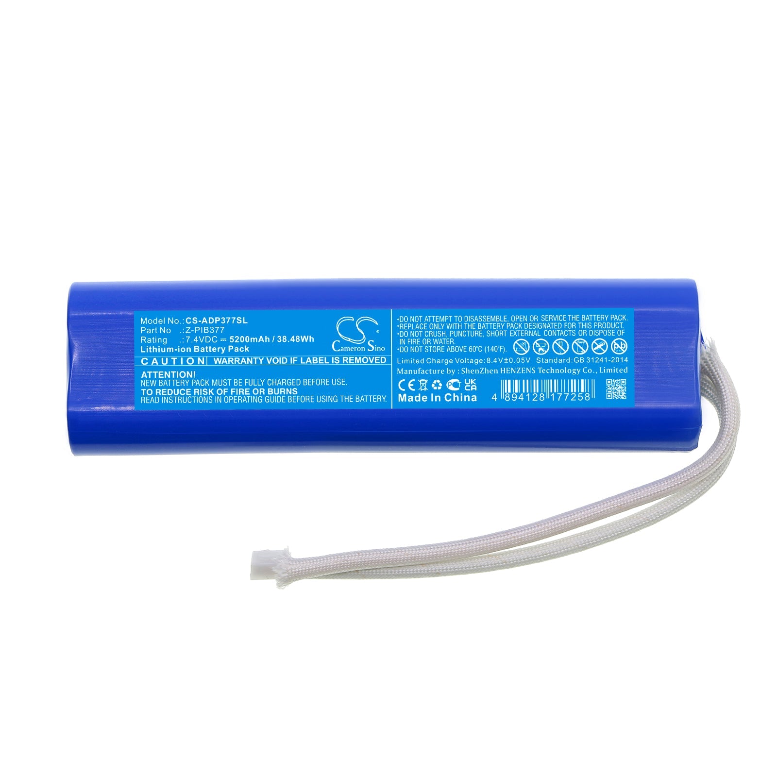 Li-ion, Lighting & Studio Battery fits American Dj Pinpoint Gobo, Pinpoint Gobo Color, 7.4V, 5200mAh Lighting & Studio Cameron Sino Technology Limited