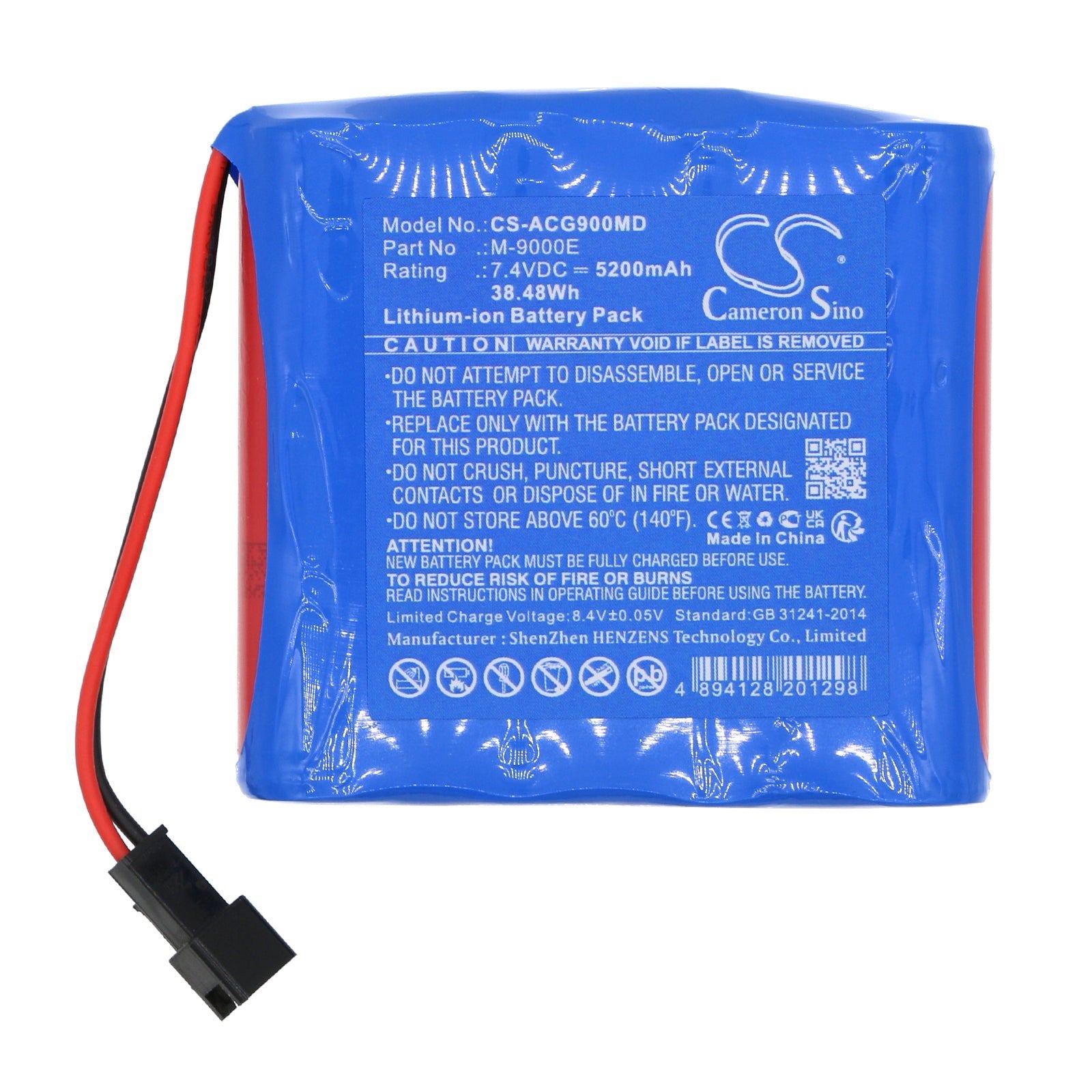 Li-ion, Medical Battery fits Aricon M9000e, M-9000e, 7.4V, 5200mAh Medical Cameron Sino Technology Limited