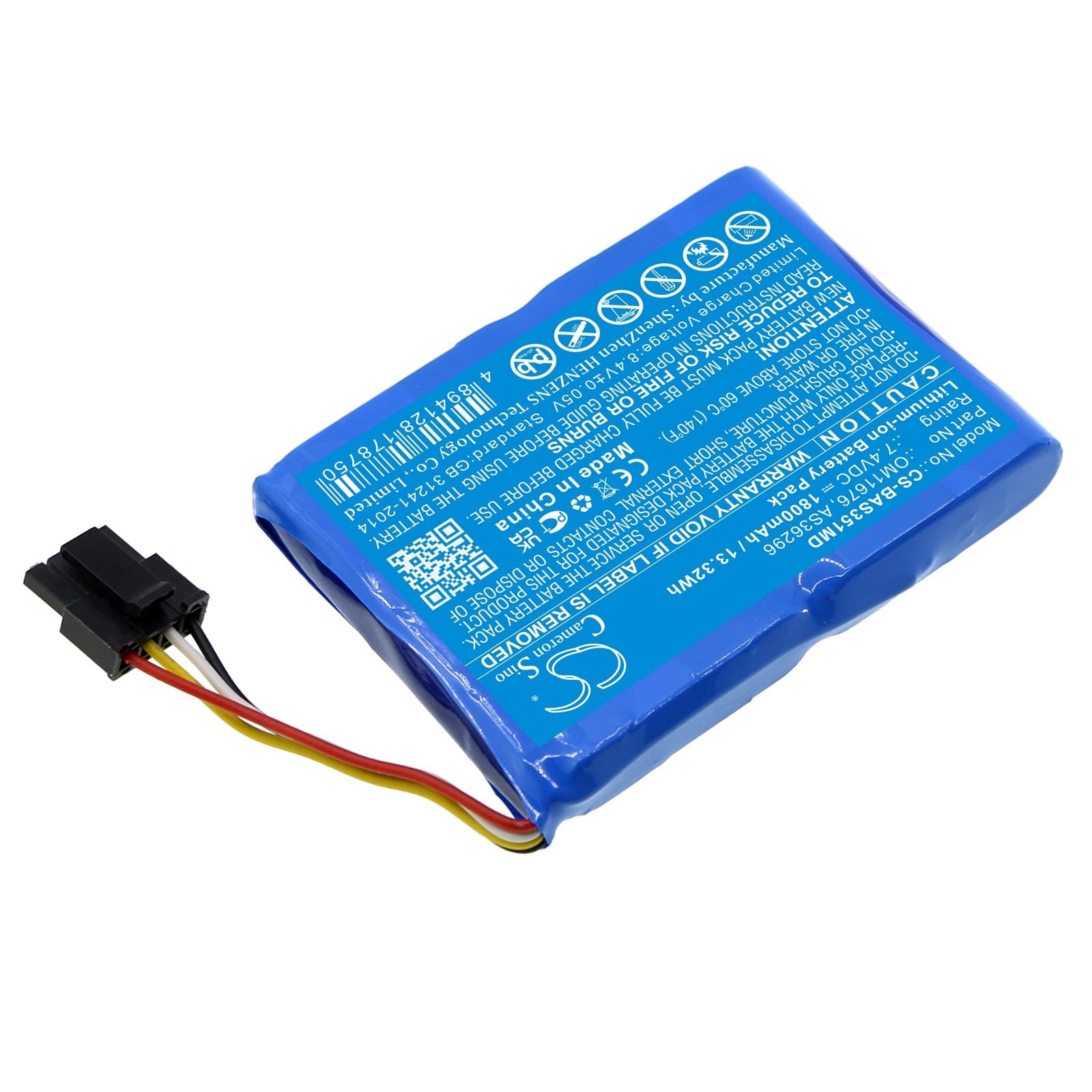 Li-ion, Medical Battery fits Baxter Healthcare 35702, 35724, 7.4V, 1800mAh Medical Cameron Sino Technology Limited