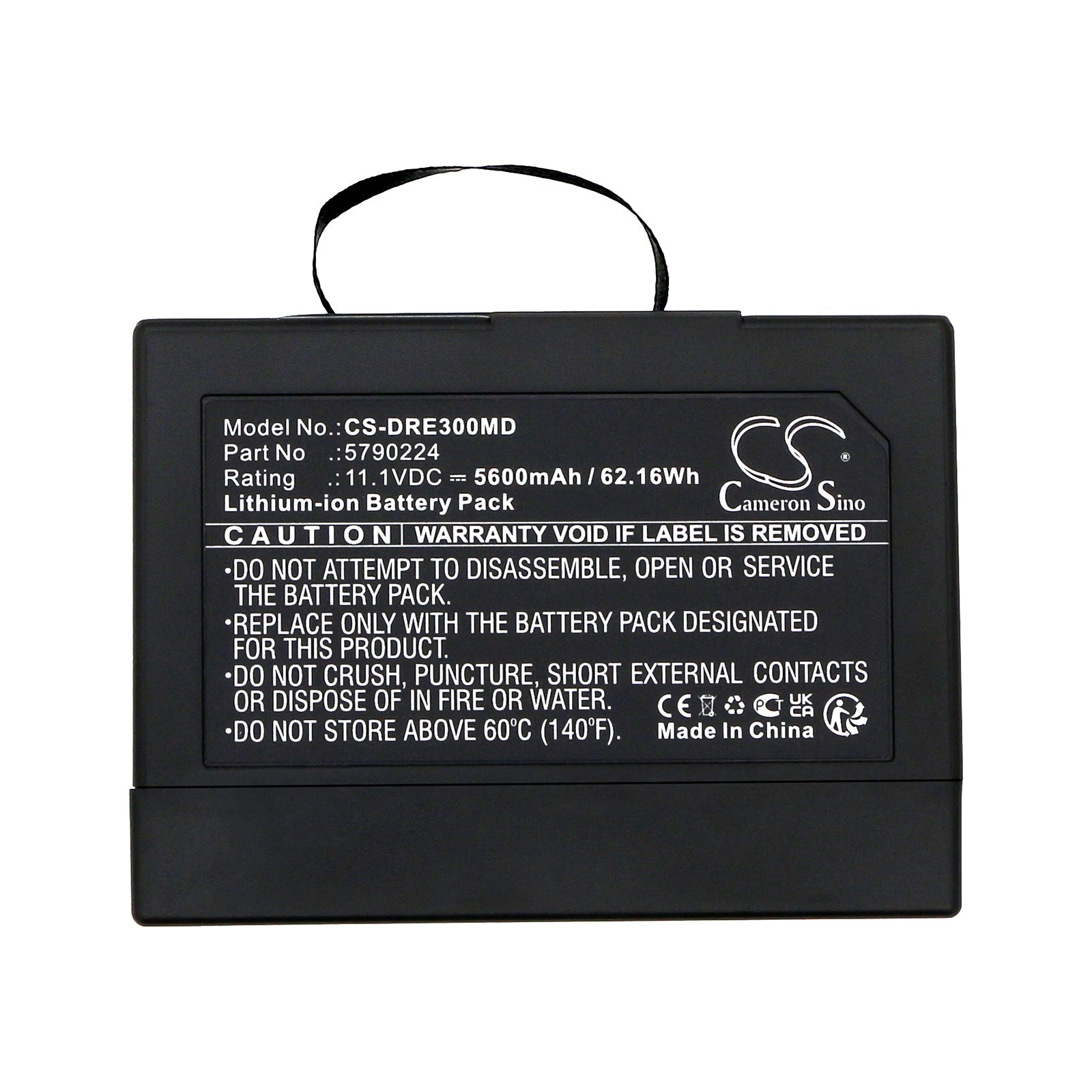 Li-ion, Medical Battery fits Drager Oxylog Ve300, 11.1V, 5600mAh Medical Cameron Sino Technology Limited
