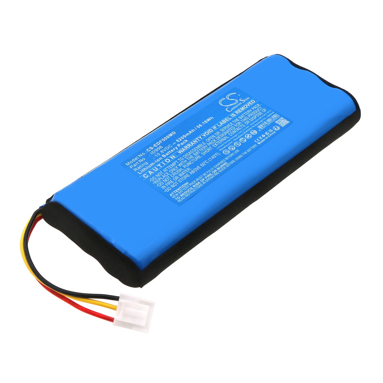 Li-ion, Medical Battery fits Edan F15, X12, 10.8V, 5200mAh Medical Cameron Sino Technology Limited