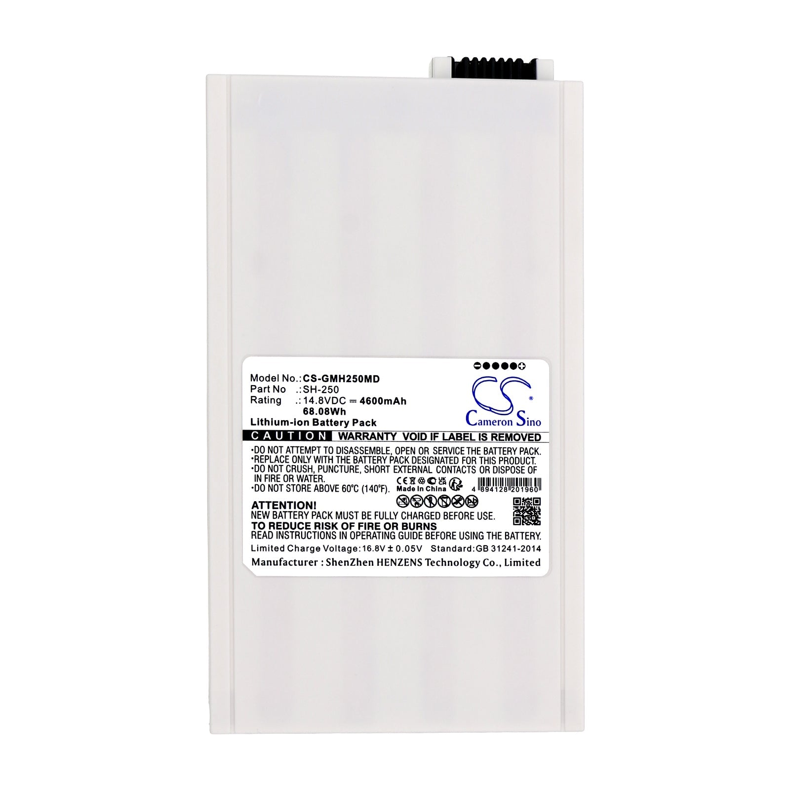 Li-ion, Medical Battery fits Ge Logiq Book, Logiq Book Sh-250, 14.8V, 4600mAh Medical Cameron Sino Technology Limited