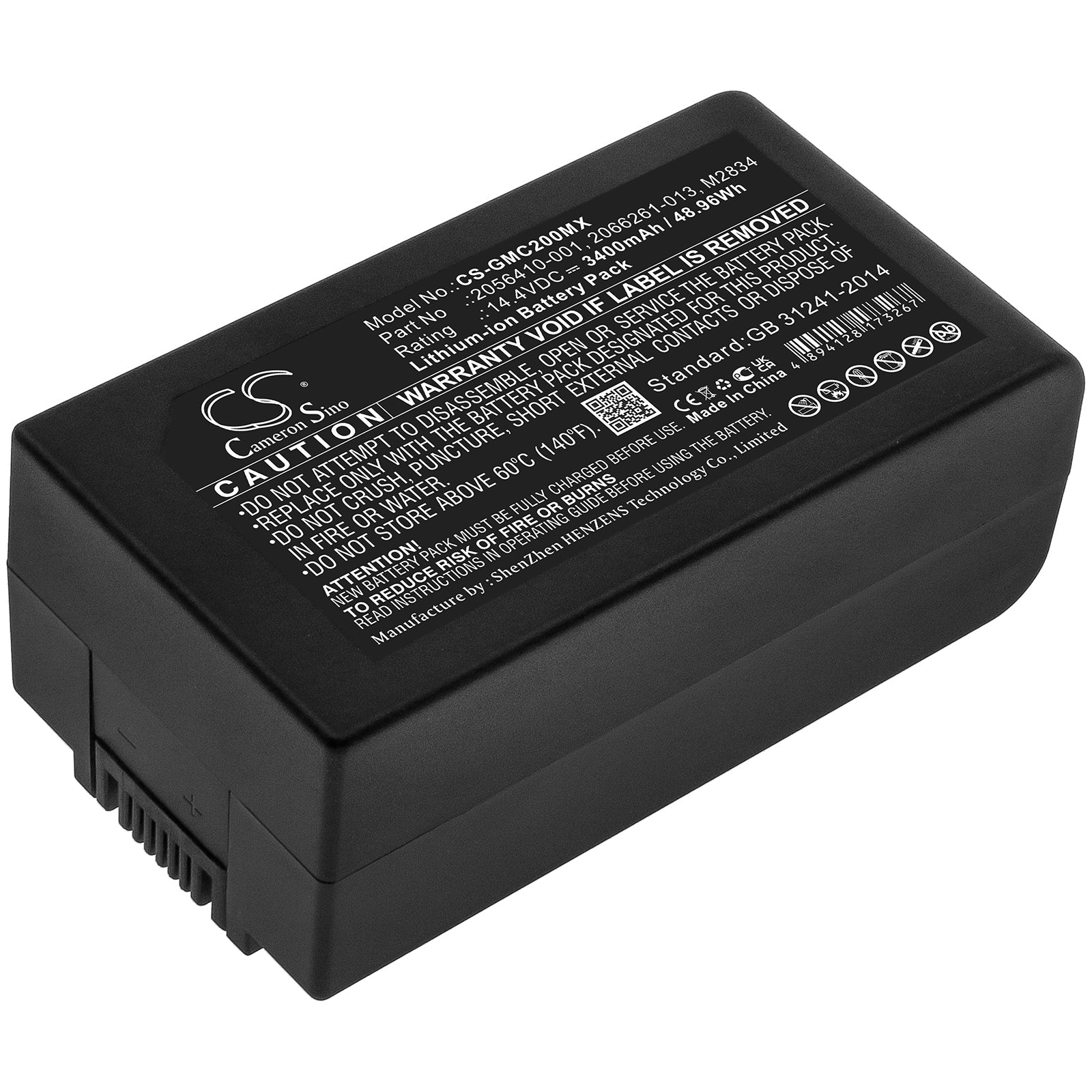 Li-ion, Medical Battery fits Ge Mac 2000, Mac 2000 Ekg, 14.4V, 3400mAh Medical Cameron Sino Technology Limited