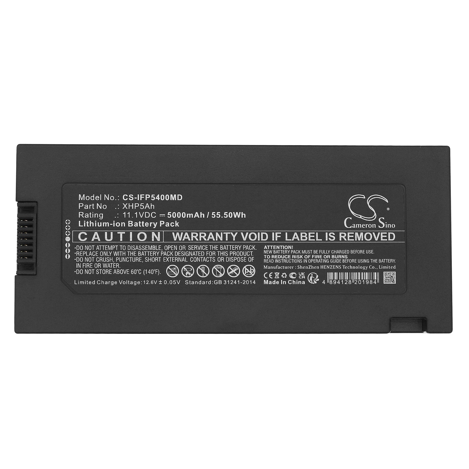 Li-ion, Medical Battery fits Infinum Omni, Omni Ii, 11.1V, 5000mAh Medical Cameron Sino Technology Limited