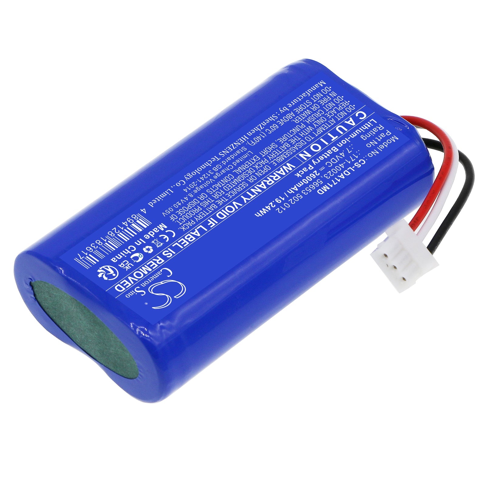 Li-ion, Medical Battery fits Laerdal Resusci Anne Qcpr, 7.4V, 2600mAh Medical Cameron Sino Technology Limited
