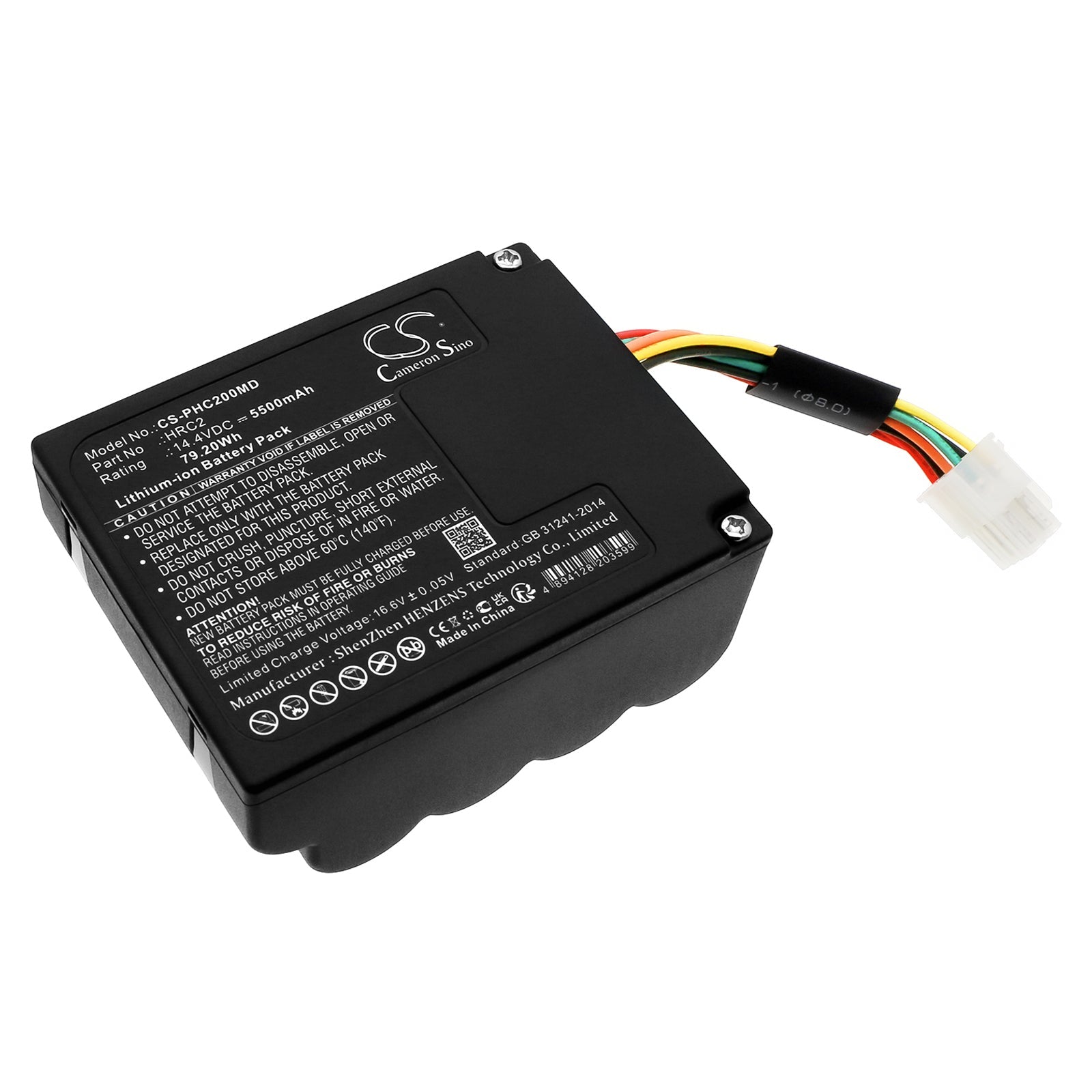 Li-ion, Medical Battery fits Philips Hrc2 Detachable, Respironics Hrc2 Internal, 14.4V, 5500mAh Medical Cameron Sino Technology Limited