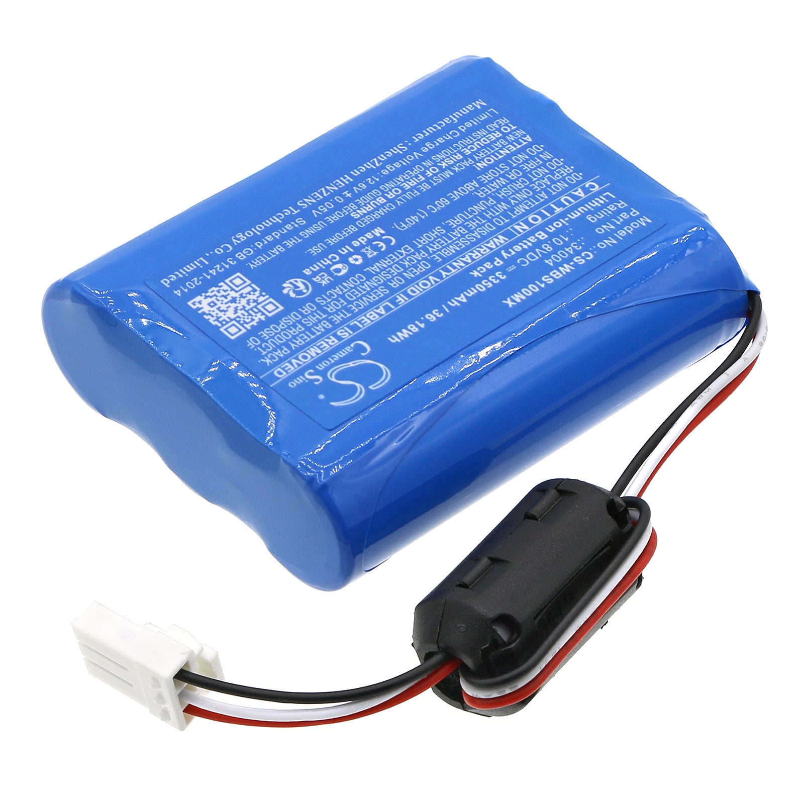 Li-ion, Medical Battery fits Welch-allyn Vs100, Vs100 Spot Vision Screener, 10.8V, 3350mAh Medical Cameron Sino Technology Limited