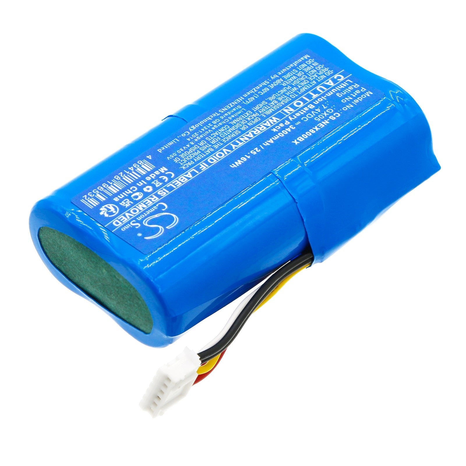 Li-ion, Payment Terminal Battery fits Dejavoo Qd2, Qd4, 7.4V, 3400mAh Payment Terminal Cameron Sino Technology Limited