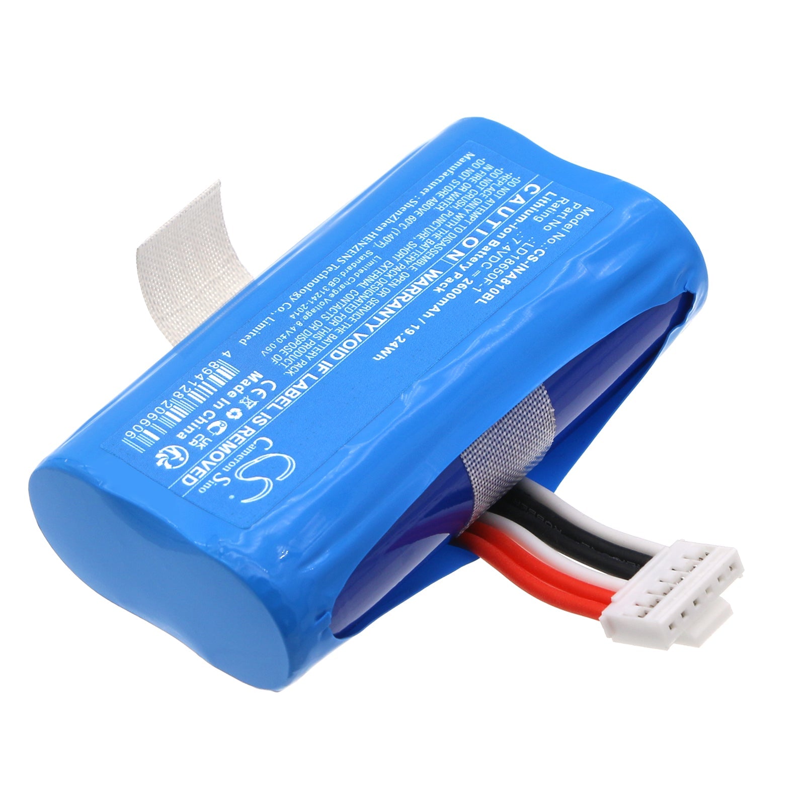 Li-ion, Payment Terminal Battery fits Ingenico A8 Pro, A8 Pro-92d3, 7.4V, 2600mAh Payment Terminal Cameron Sino Technology Limited