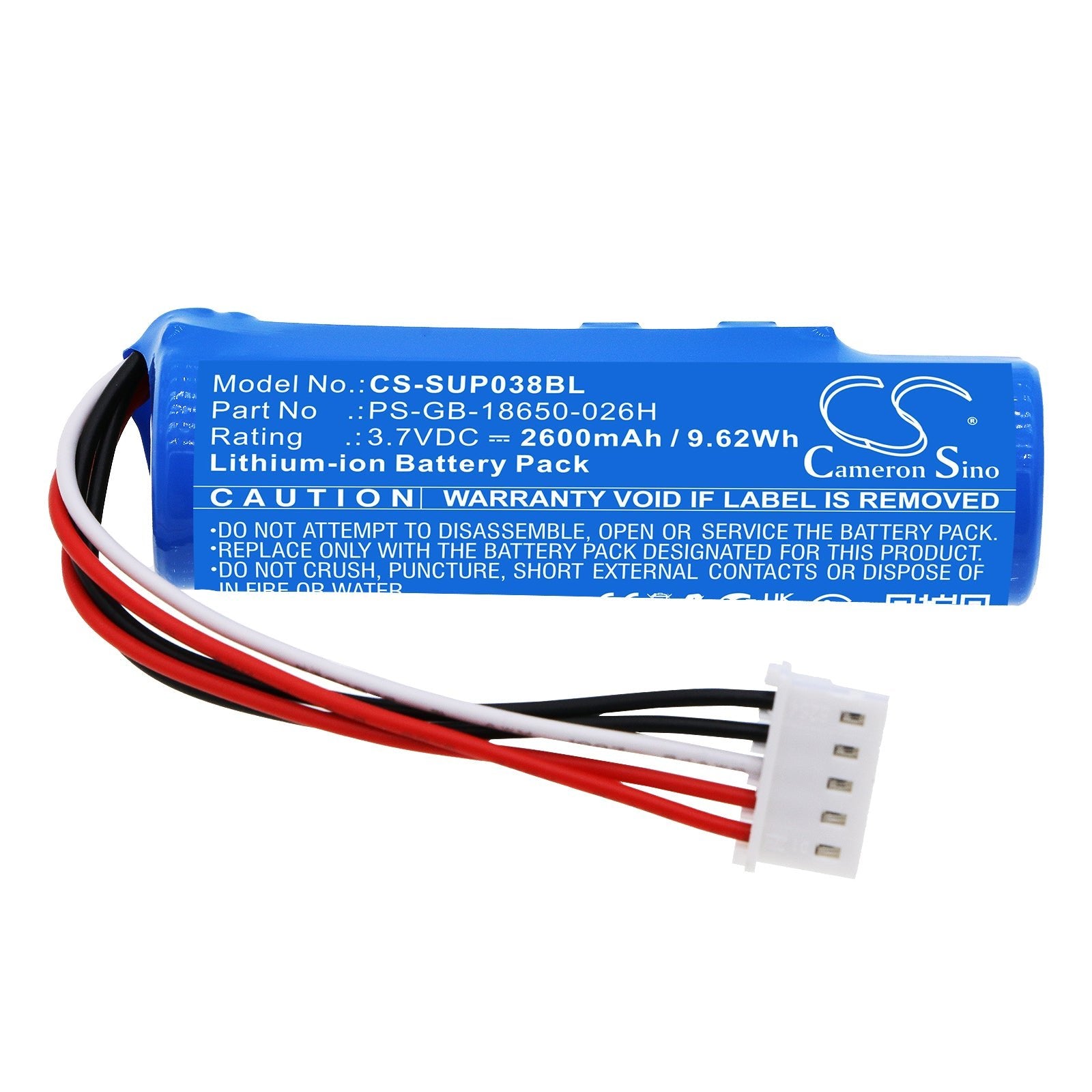 Li-ion, Payment Terminal Battery fits Sumup 3g Printer, 3g+ Printer, 3.7V, 2600mAh Payment Terminal Cameron Sino Technology Limited