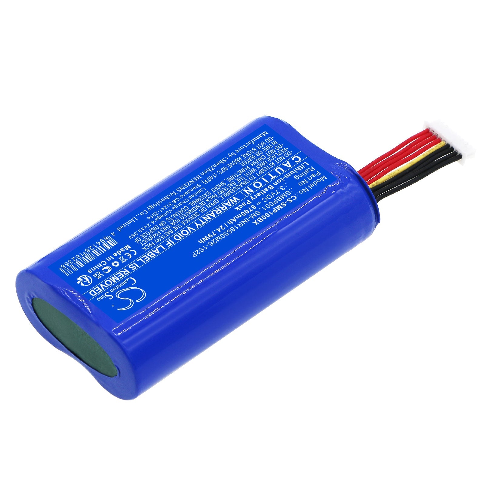 Li-ion, Payment Terminal Battery fits Sunmi P1, V1s, 3.7V, 6700mAh Payment Terminal Cameron Sino Technology Limited
