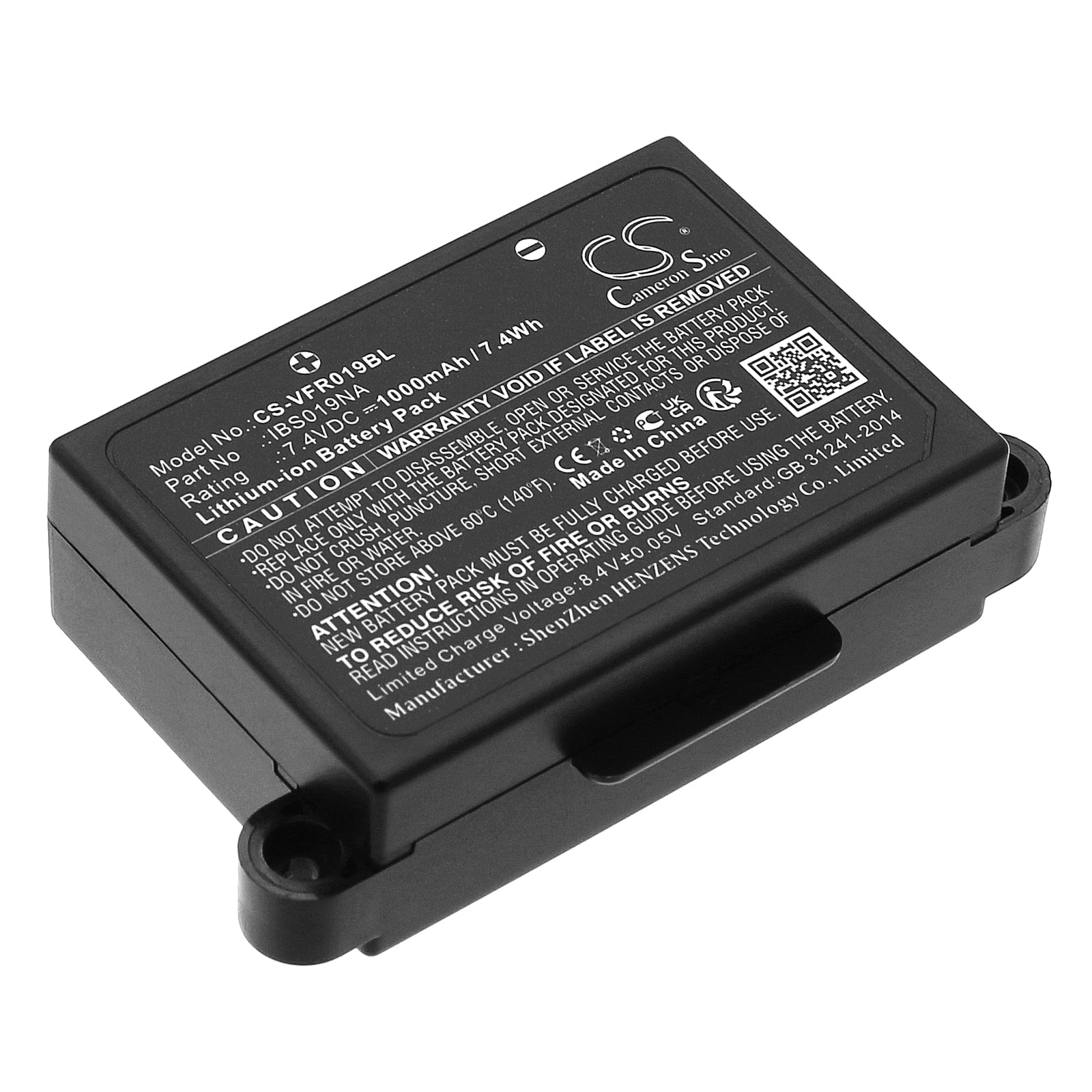 Li-ion, Payment Terminal Battery fits Verifone Ibs019na, 7.4V, 1000mAh Payment Terminal Cameron Sino Technology Limited