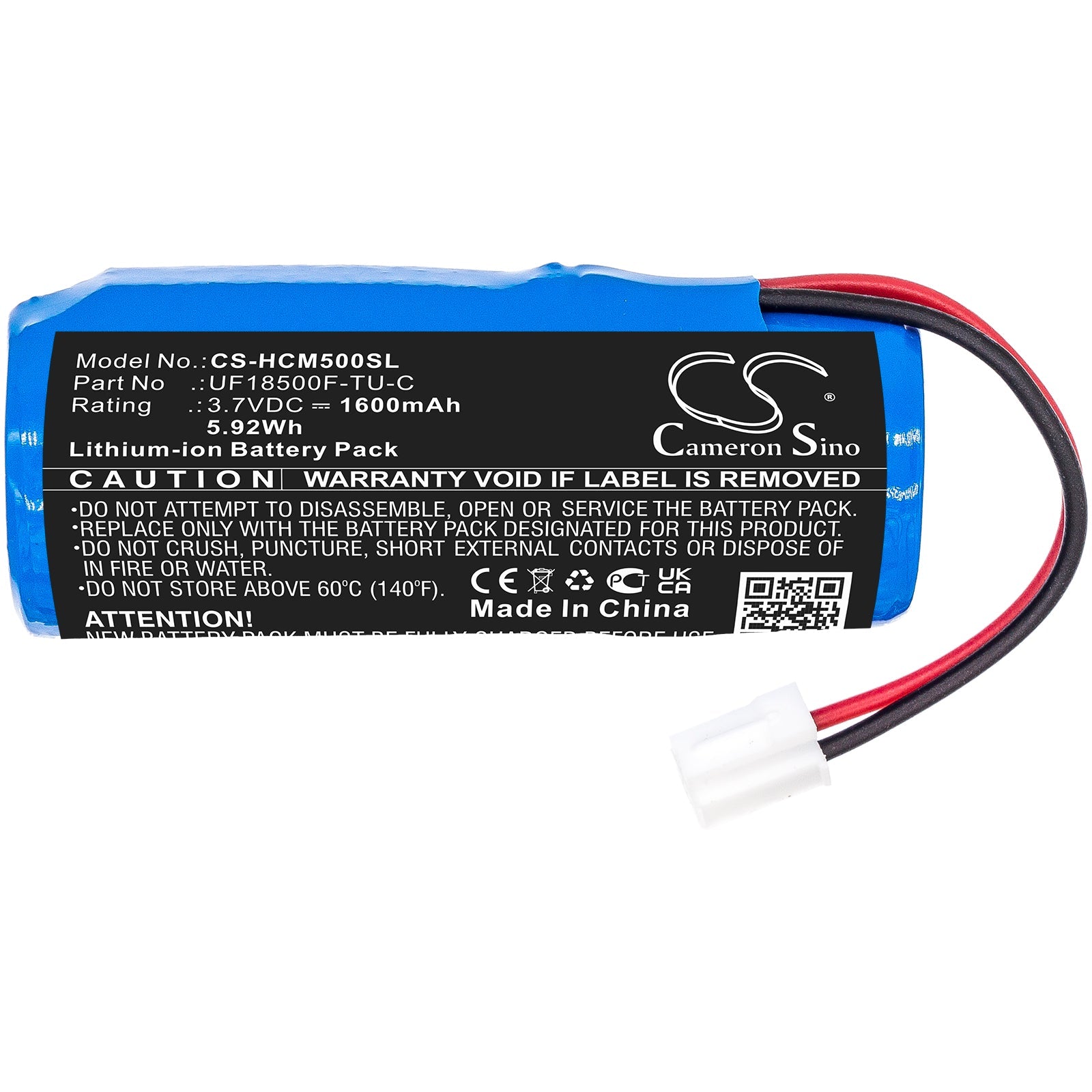 Li-ion, Personal Care Battery fits Hitachi Cm-n3000, Cm-n4000, 3.7V, 1600mAh Personal Care Cameron Sino Technology Limited