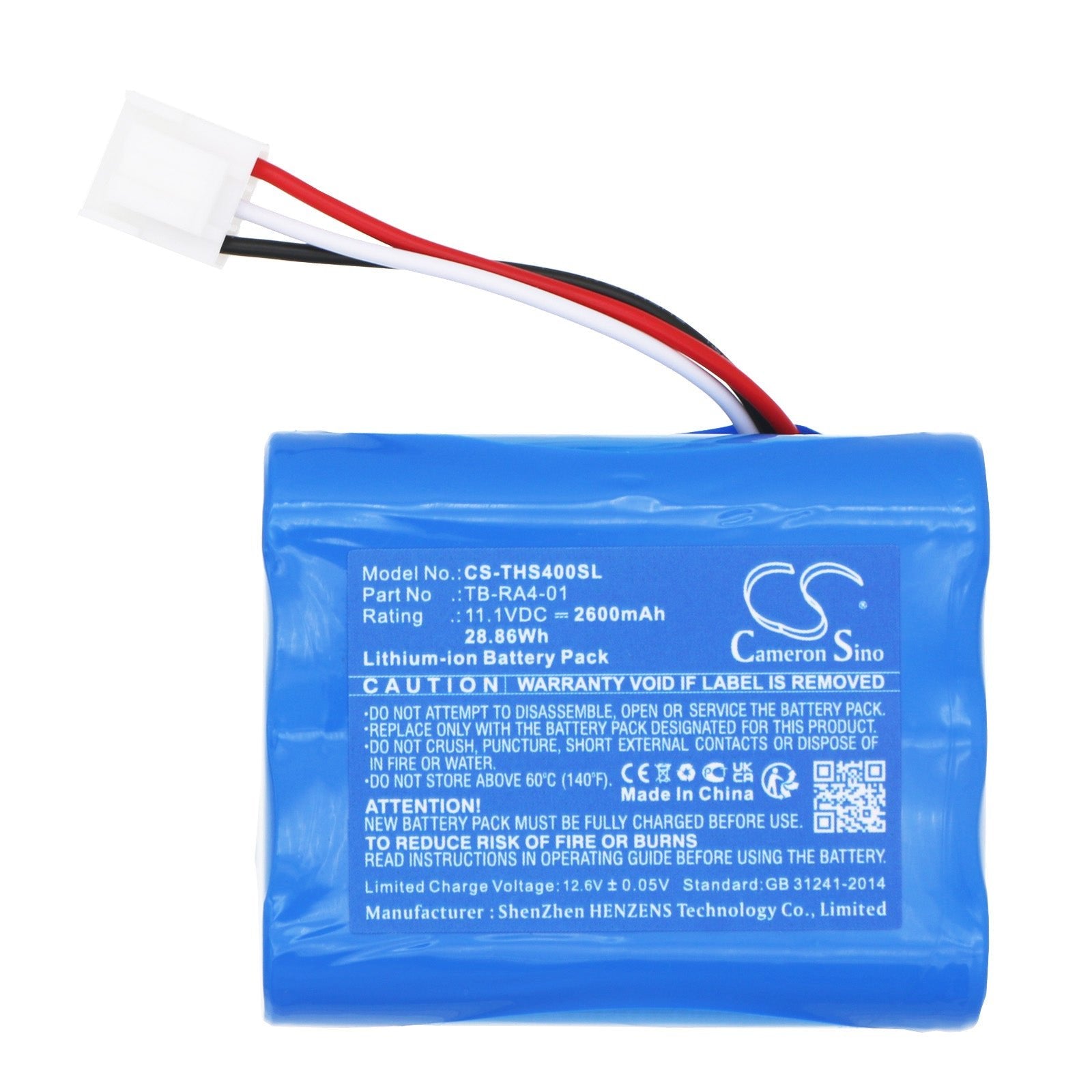 Li-ion, Personal Care Battery fits Therabody Theragun G4 Pro, Theragun G5 Pro, 11.1V, 2600mAh Personal Care Cameron Sino Technology Limited