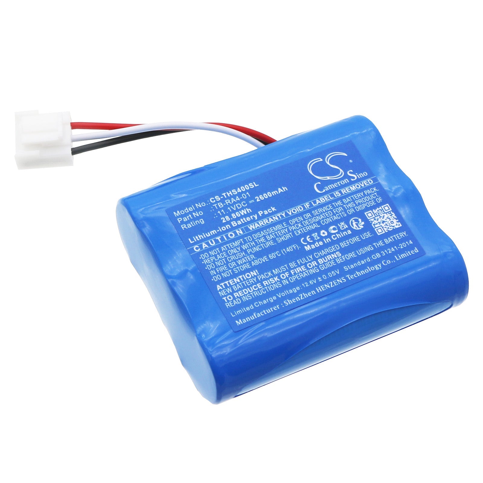 Li-ion, Personal Care Battery fits Therabody Theragun G4 Pro, Theragun G5 Pro, 11.1V, 2600mAh Personal Care Cameron Sino Technology Limited