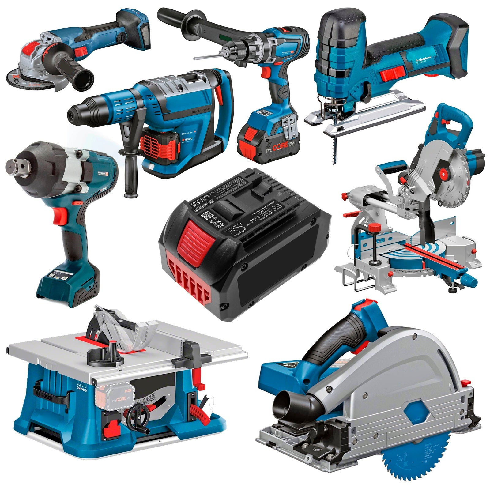 Li-ion, Power Tools Battery fits Bosch Gbh 18v-34 Cf, Gbh 18v-36 C, 18.0V, 8000mAh Power Tools Cameron Sino Technology Limited