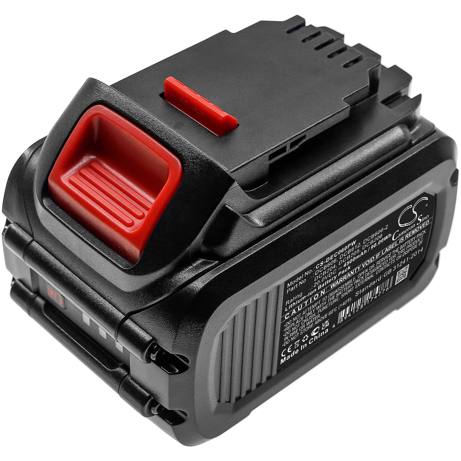 Li-ion, Power Tools Battery fits Dewalt 120v Max, 12v Max Li-ion, 20.0V, 4500mAh Power Tools Cameron Sino Technology Limited