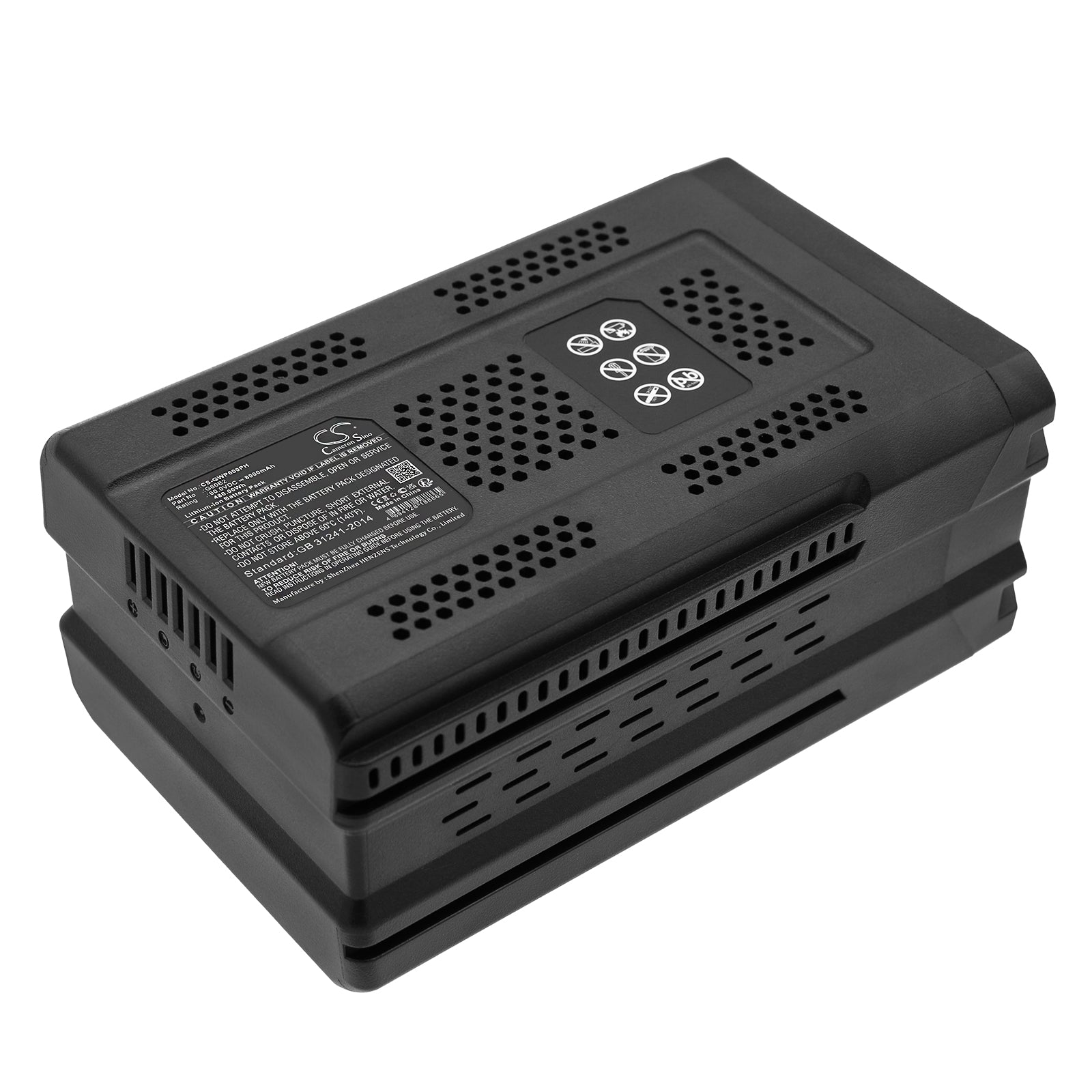 Li-ion, Power Tools Battery fits Greenworks Gd60ab, Gd60lt, 60.0V, 8000mAh Power Tools Cameron Sino Technology Limited