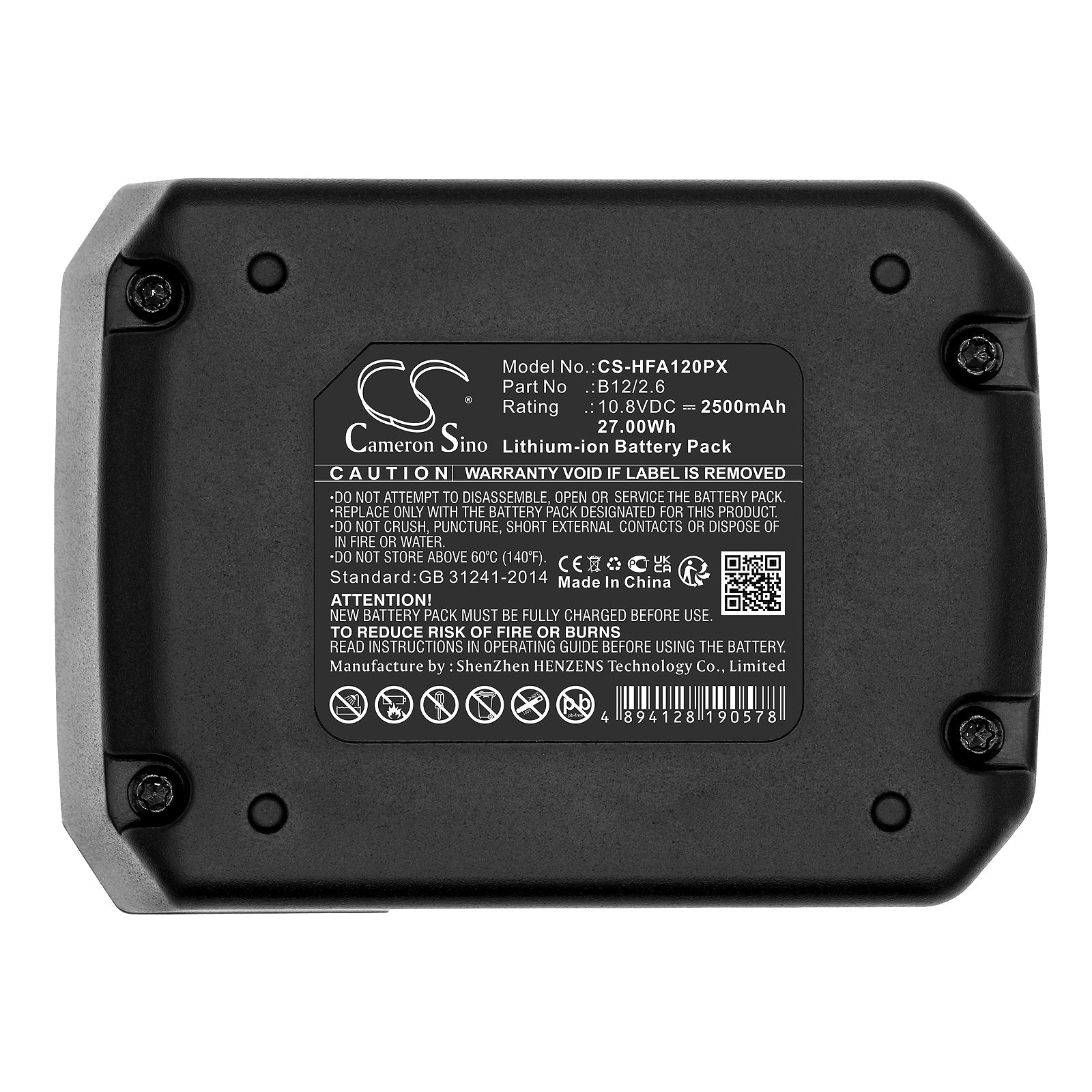 Li-ion, Power Tools Battery fits Hilti Pm 40-mg, Pr 2-hs A12, 10.8V, 2500mAh Power Tools Cameron Sino Technology Limited