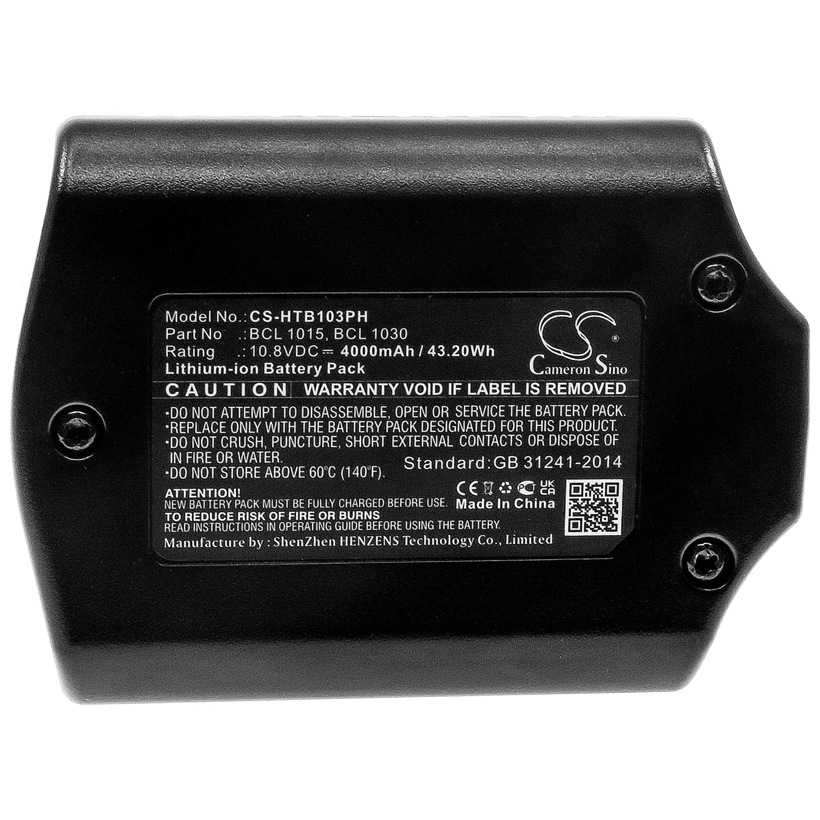 Li-ion, Power Tools Battery fits Hitachi Cj10dl, Cr 10dl, 10.8V, 4000mAh Power Tools Cameron Sino Technology Limited