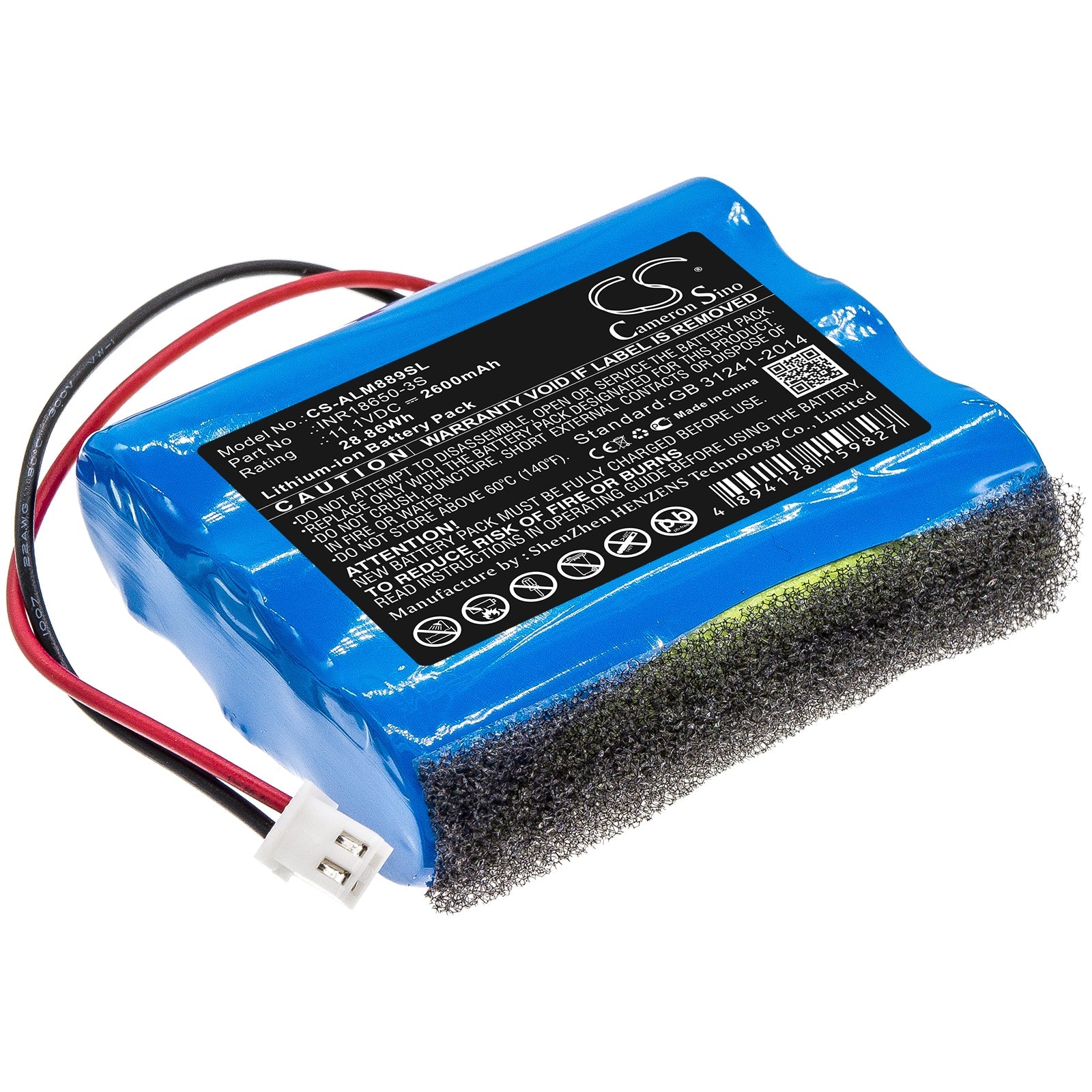 Li-ion Speaker Battery fits Altec Lansing, Inr18650-3s 11.1V, 2600mAh Speaker Cameron Sino Technology Limited