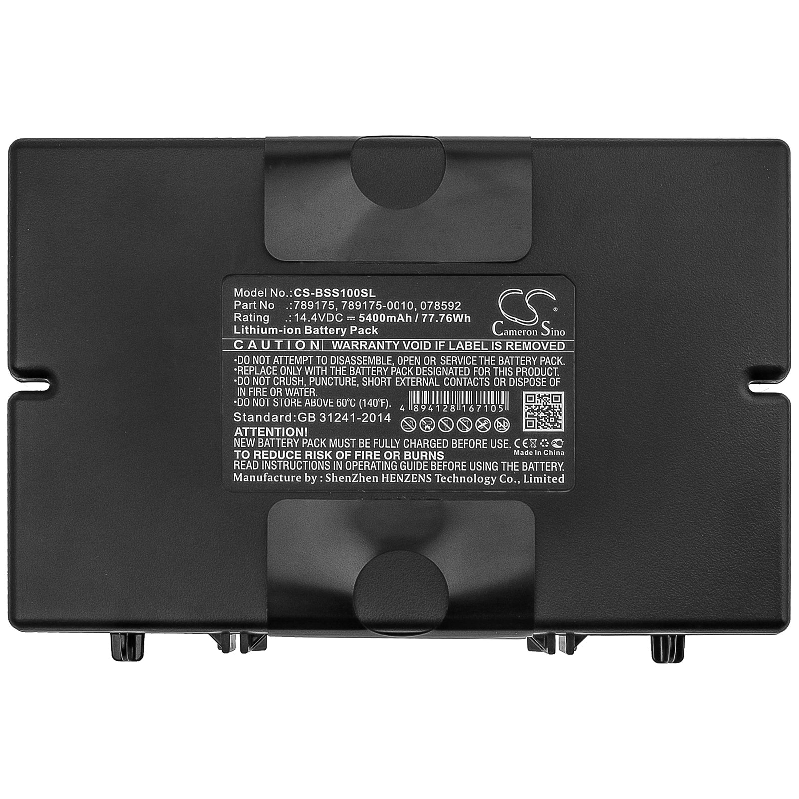 Li-ion Speaker Battery fits Bose, S1 Pro, S1 Pro Multi-position Pa System, S1 Pro System 14.4V, 5400mAh Speaker Cameron Sino Technology Limited