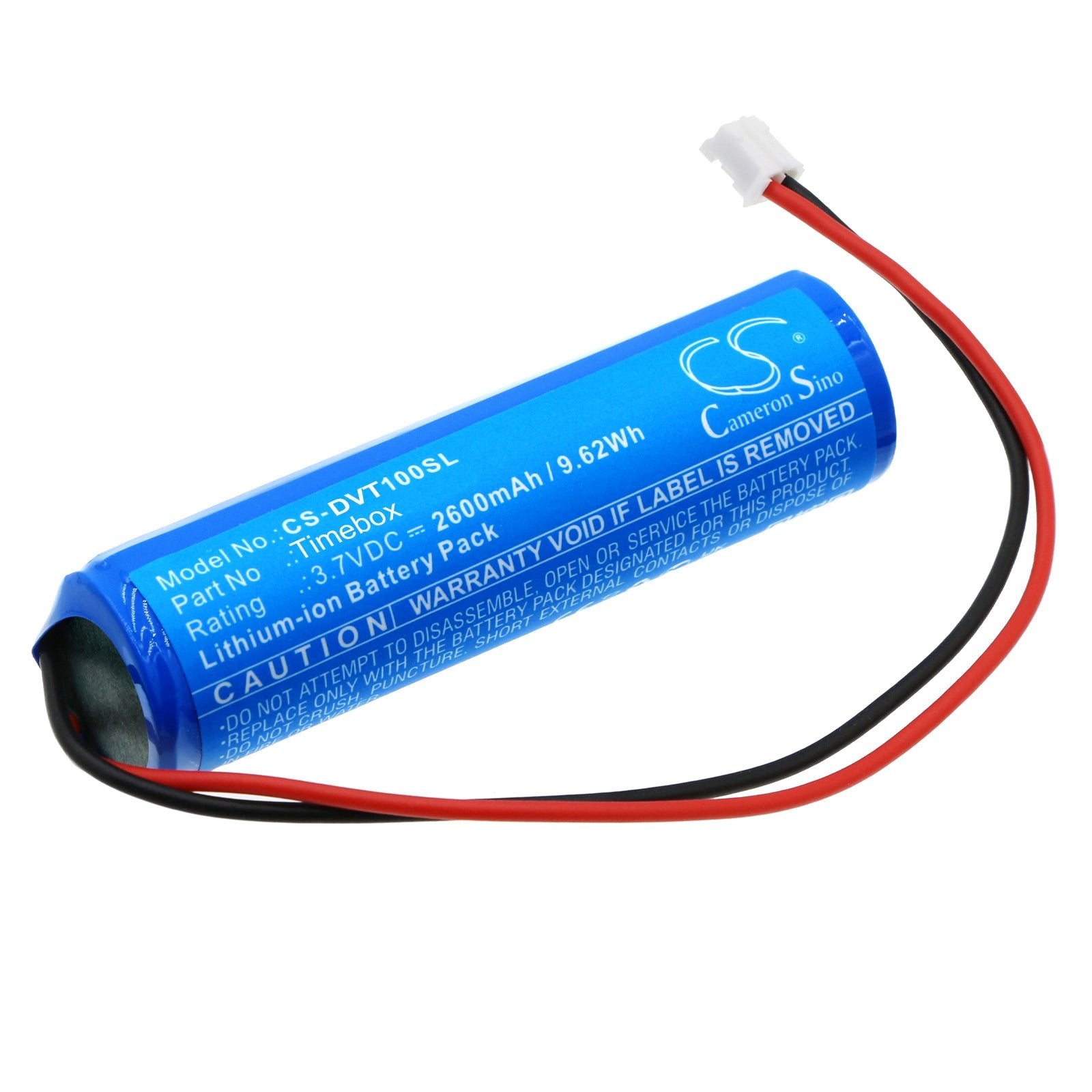 Li-ion, Speaker Battery fits Divoom Timebox, 3.7V, 2600mAh Speaker Cameron Sino Technology Limited
